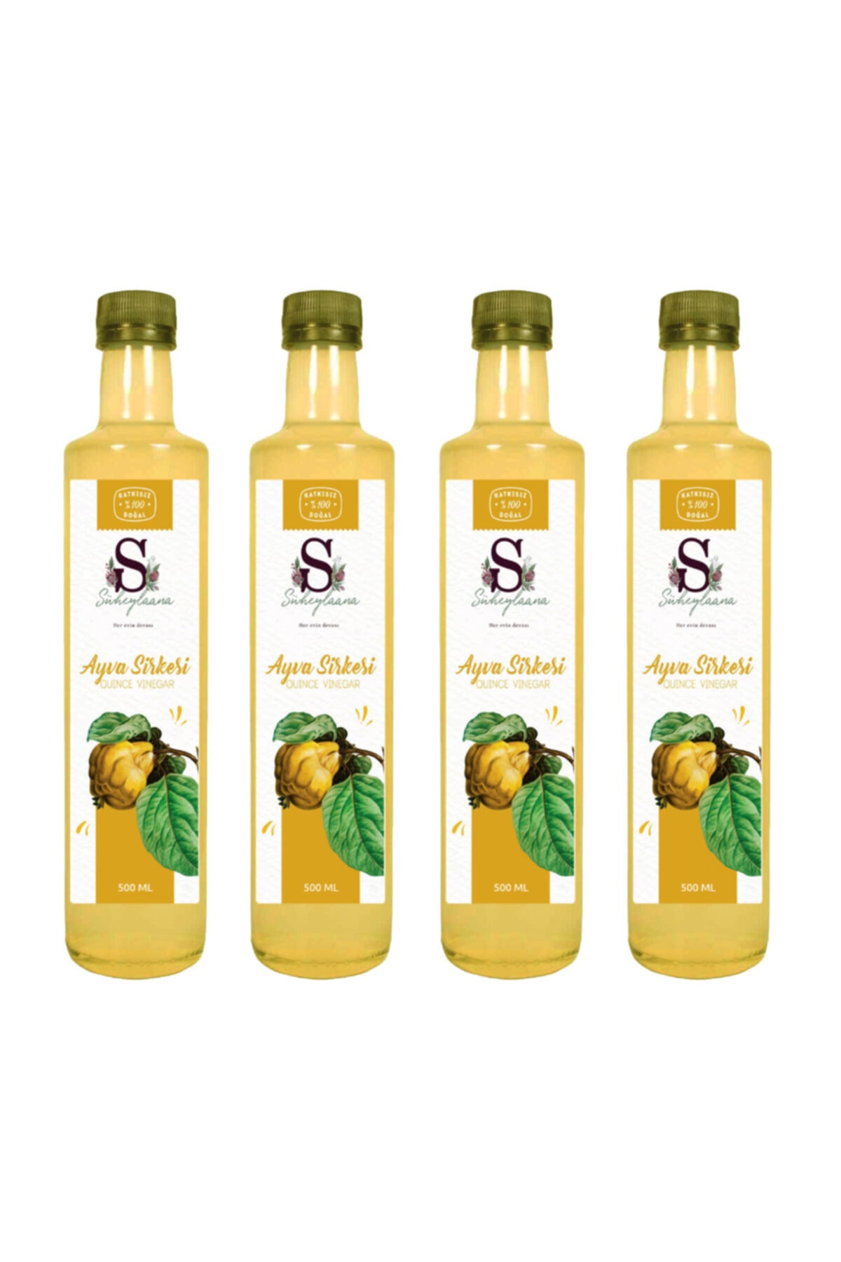 Süheylaana Doğal Ayva Sirkesi 500 Ml 4 Adet