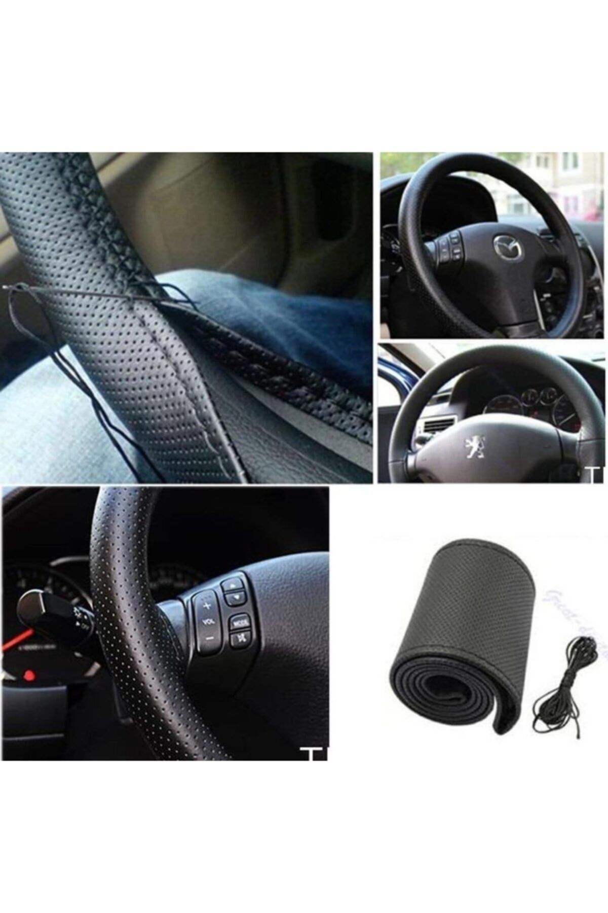 trakkale Audi A4 B7 B8 Kasa A6 C6 Kasa Q5 2008-2012 Q7 2005-2011 Gerçek Deri Direksiyon Kılıfı