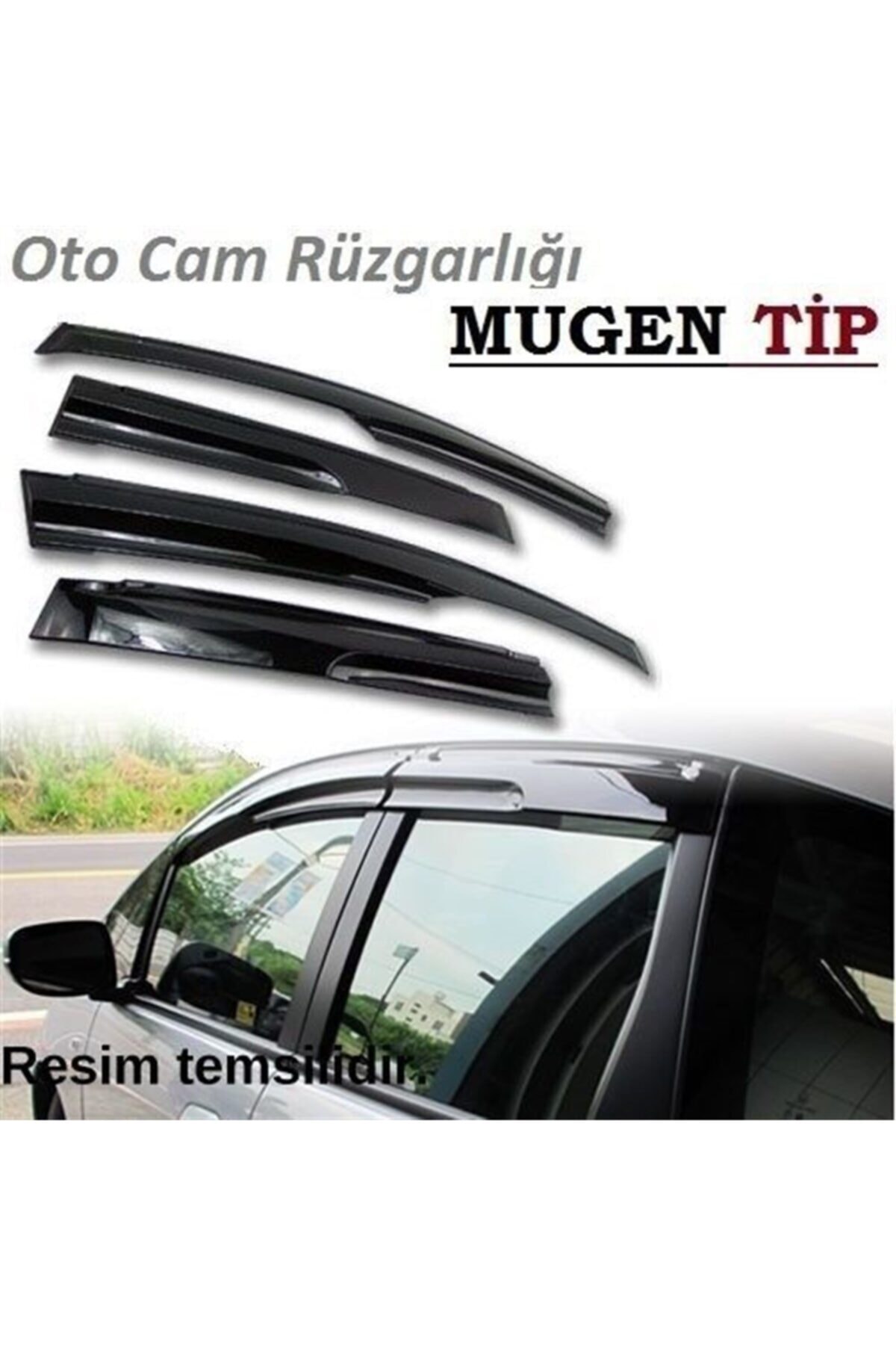 TP Hk renault R12 Toros Sedan Mugen Cam Rüzgarlıgı 4 Lü Tk
