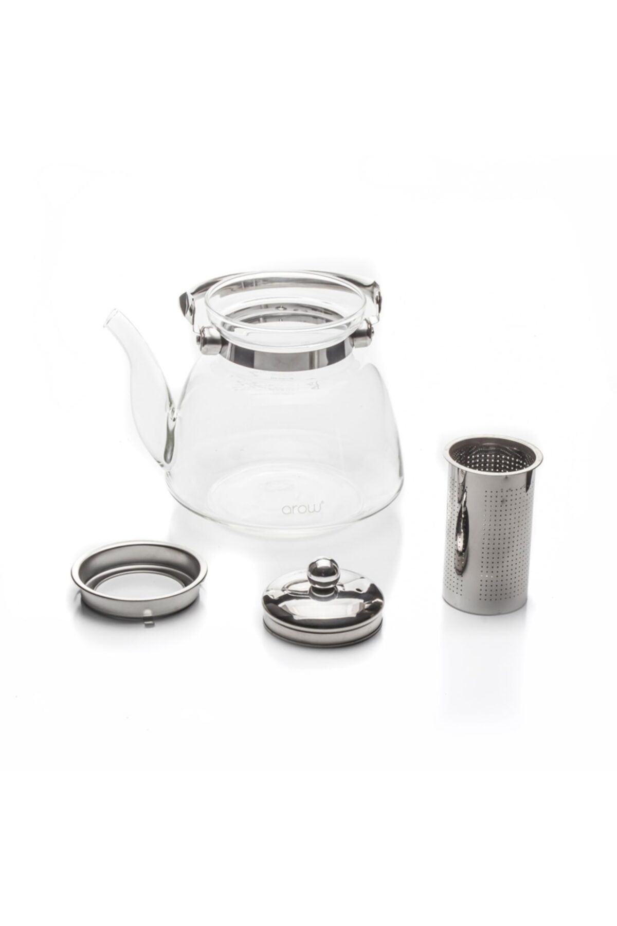 EWs Kitchenwaree Ateşe Dayanıklı Borosilikat Cam Demlik 1600 ml
