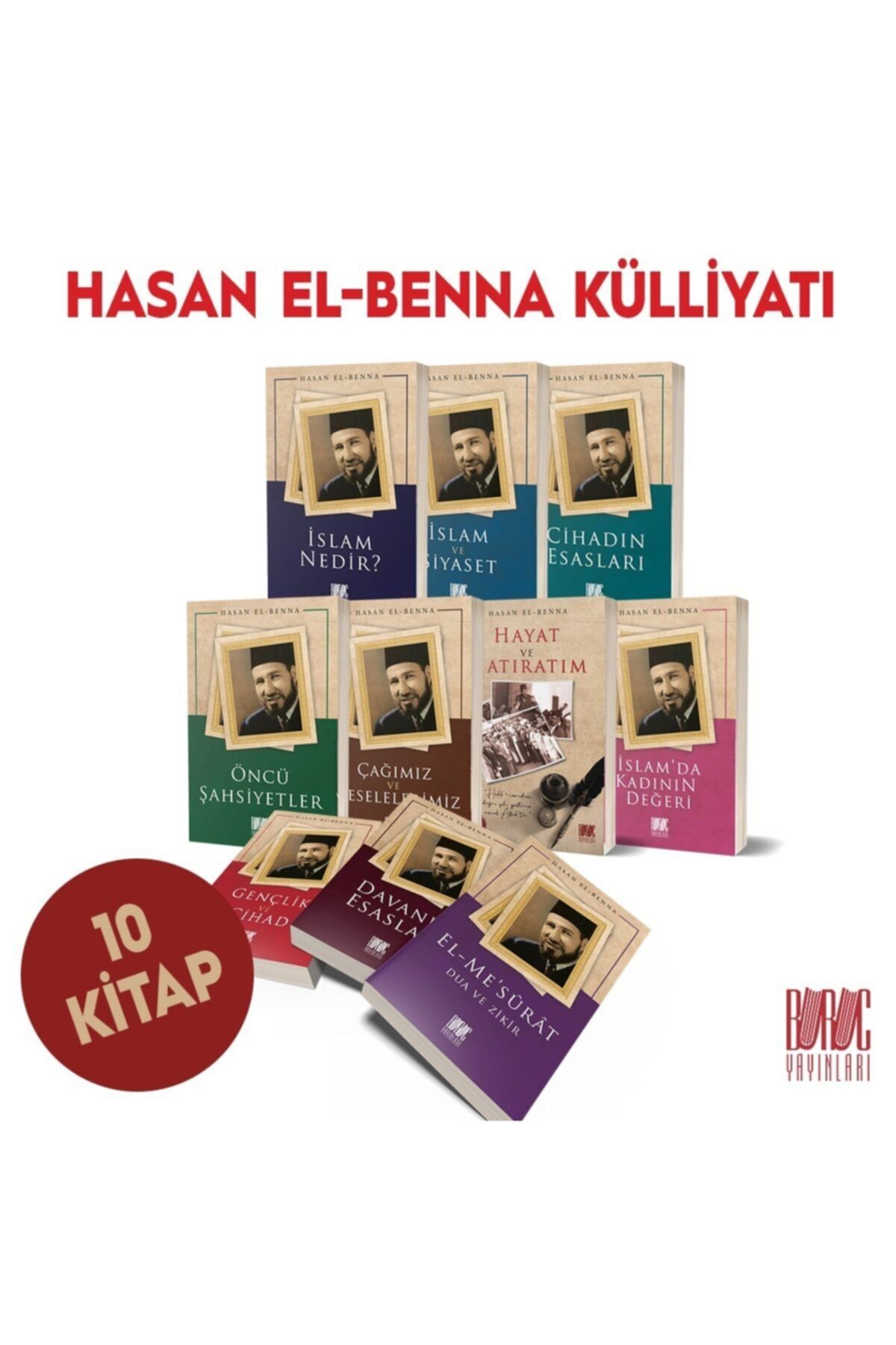 Buruc Yayınları Hasan El-benna Küllliyatı Set (10 Kitap Takım) - Hasan El-benna 9786057018007