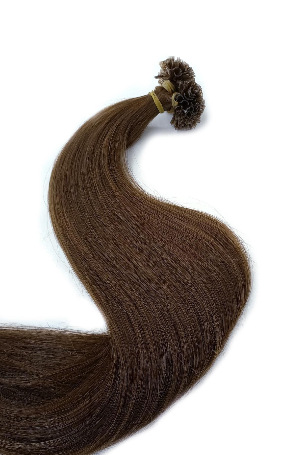 SaçvePeruk 25 Adet Mikro Kaynak Saç 0,6 Gr 60 Cm A+ Kalite Gerçek Saçlar