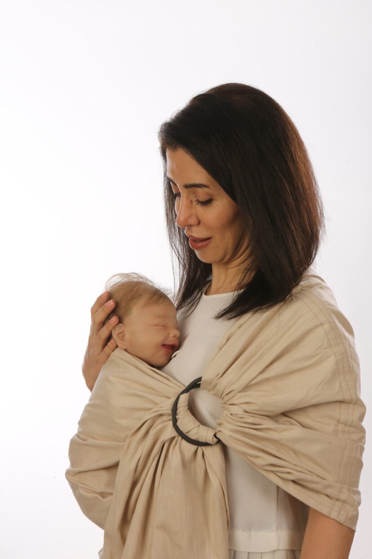 EGGBABY Halka Sling %100 Pamuk Keten Aluminyum Halka