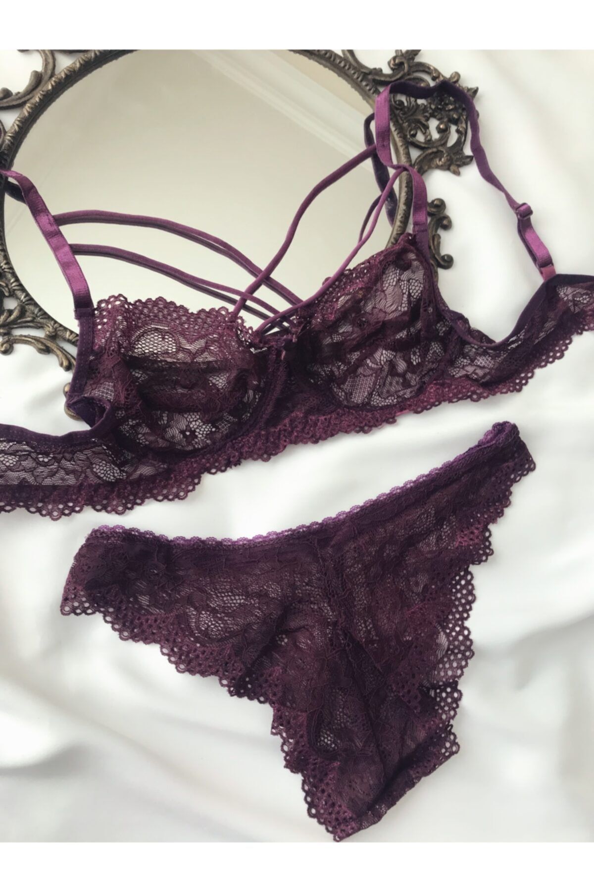 Bralet Mor Ipli Balenli Takım