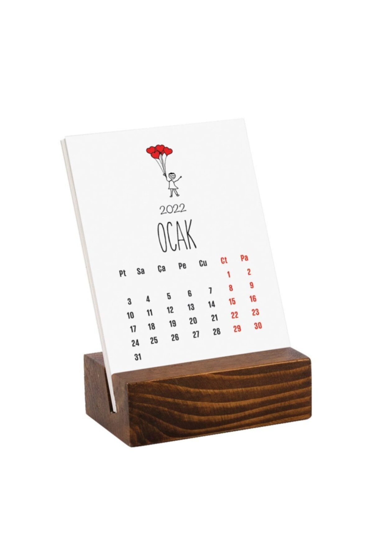 bi'aldım As ıklar Takvim 2022 Ahşap Taban Sevgiliye Özel As k Takvim Dikey