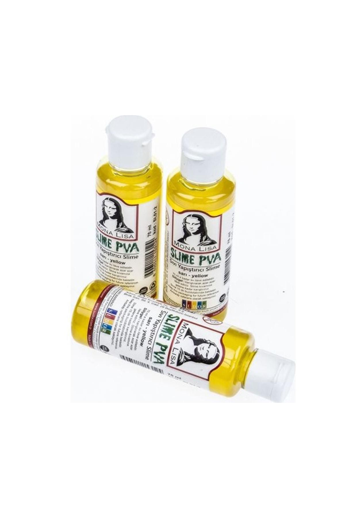 Südor Monalisa Sıvı Yapıştırıcı Slime 70 Ml Sarı Sl01-2 (12'li Paket)