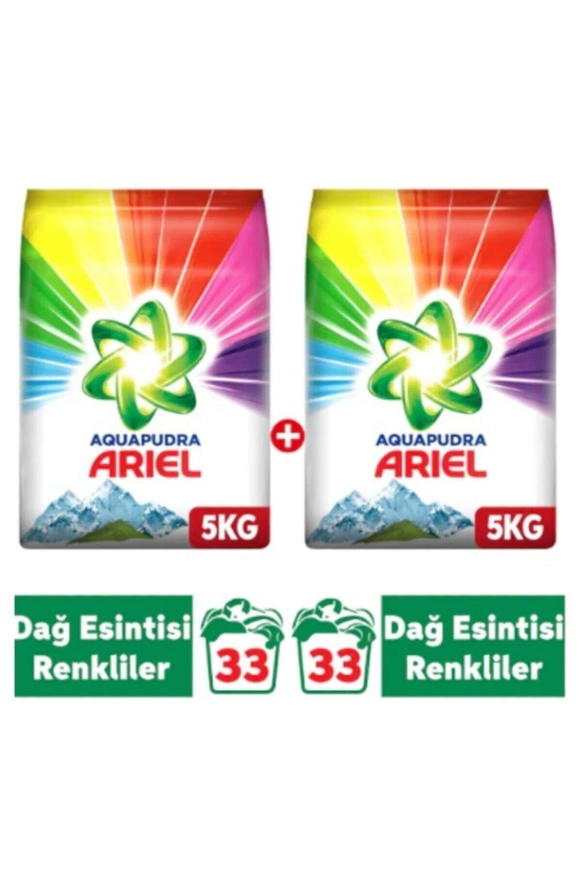 Ariel Dağ Esintisi Renklilere Özel 5 +5kg(10kg) Aquapudra Toz Çamaşır Deterjanı