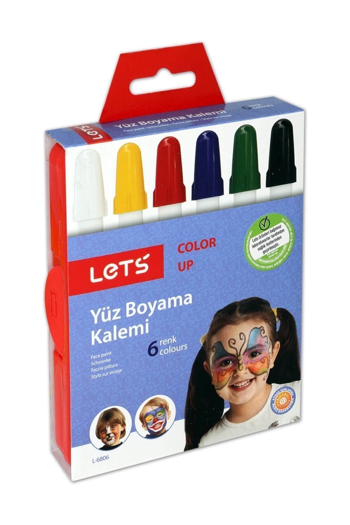 Lets Yüz Boyama Kalemi Çevirmeli 6 Renk