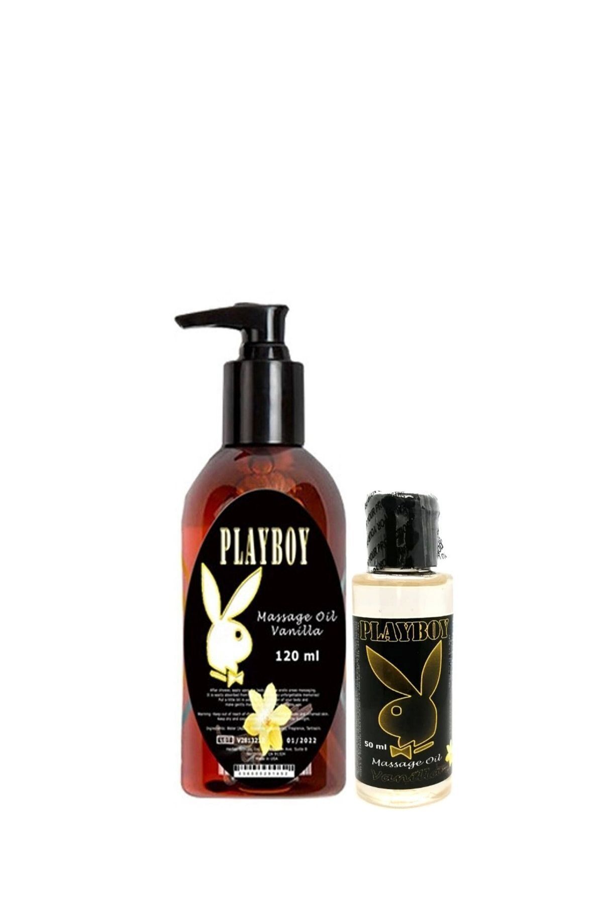 Playboy Aromaterapi Vanilya Massage Oil 120 Ml + Vanilya Aromalı Massage Vücut Masaj Yağı 50 Ml