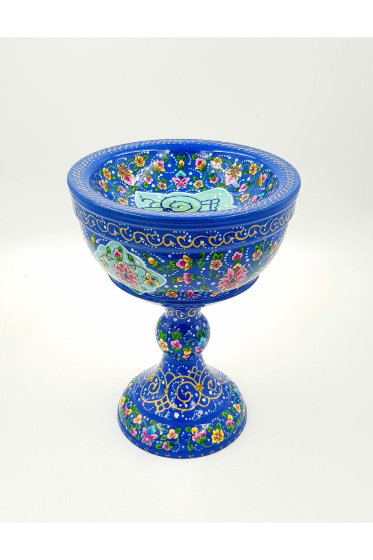 Ebrişim Mine Ve Bakır Işlem Kadehi Ebat: 22 X 17 Cm
