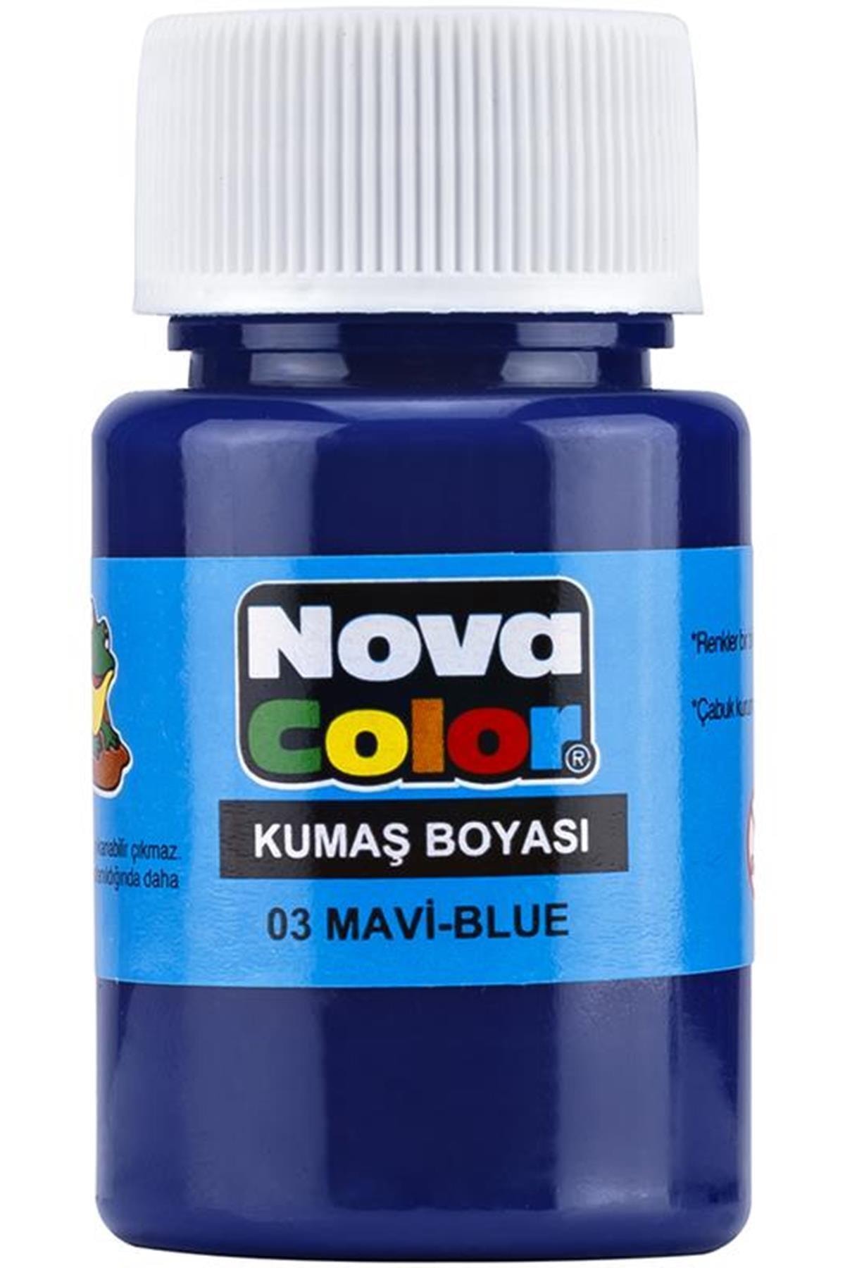 Nova Color Kumaş Boyası Mavi 12 Li Kutu Nc-161