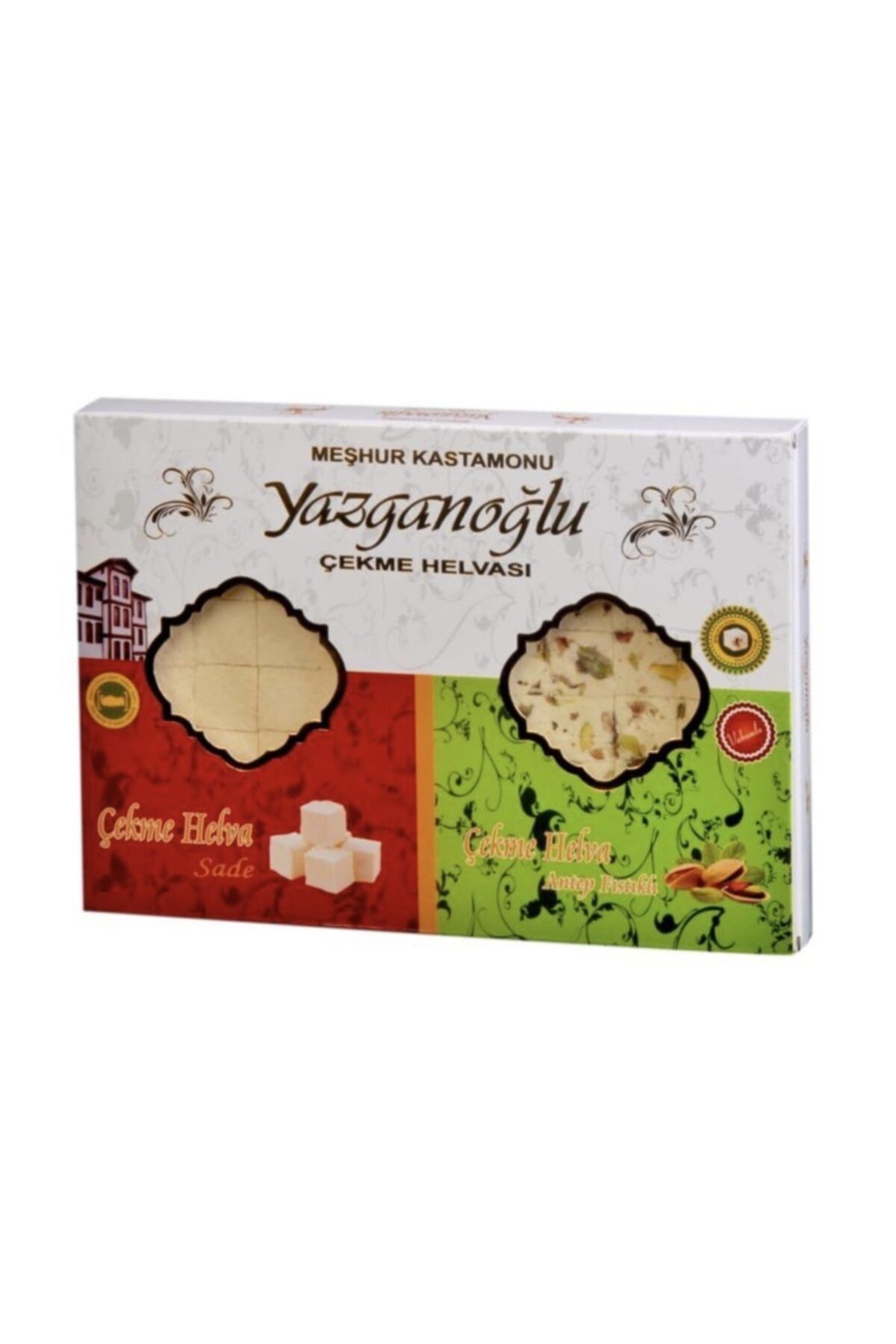 Yazganoğlu Şekerleme 2'li Sade-antep Fıstıklı Çekme Helva 240gr