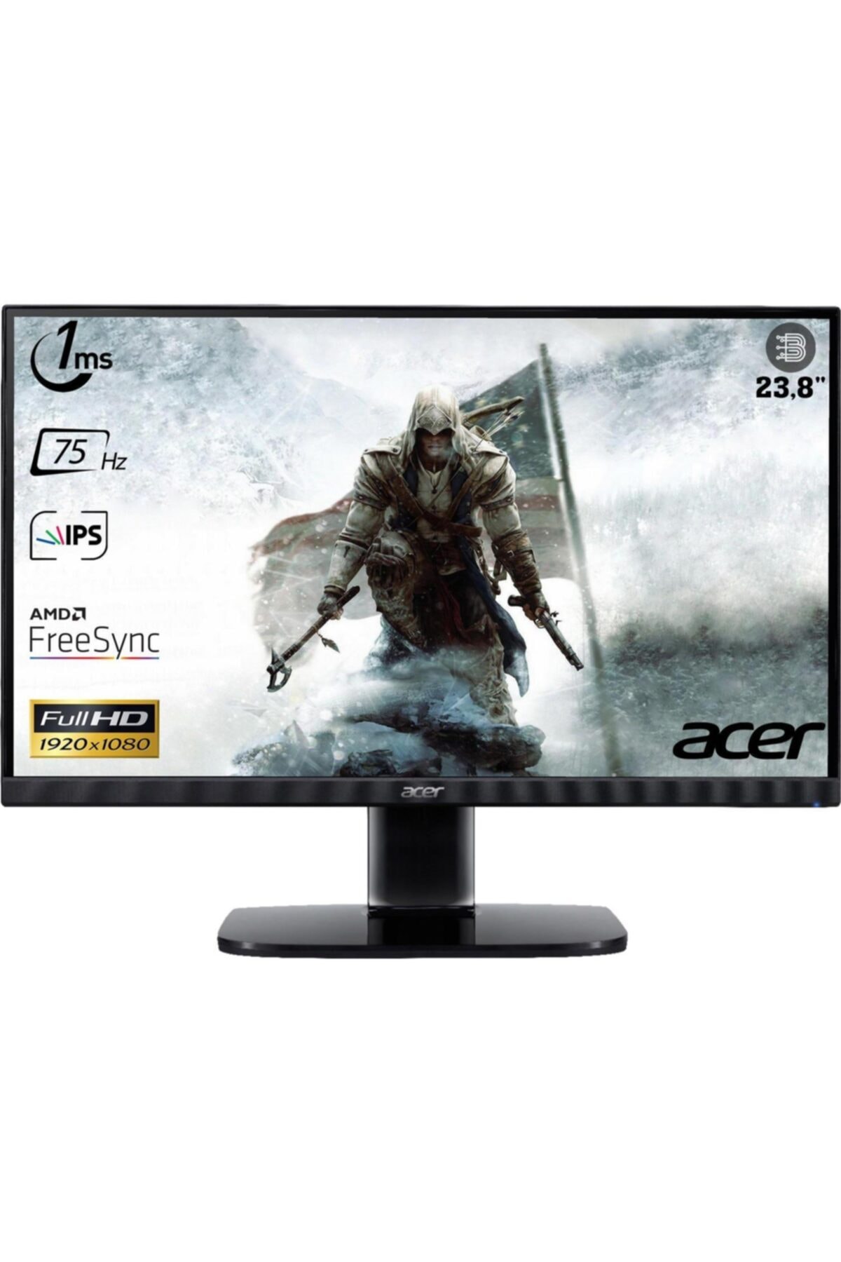 ACER Ka242y Um.qx2ee.005 1ms 75hz Full Hd Ips Hdmı+dp Monıtor 23.8