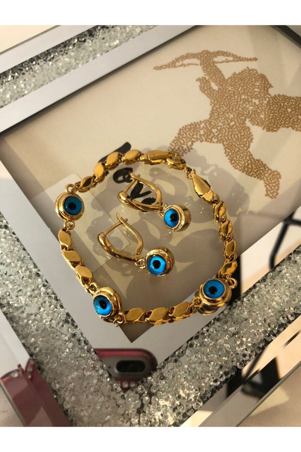 Aminur takı Arpa Zincir Künye Takım