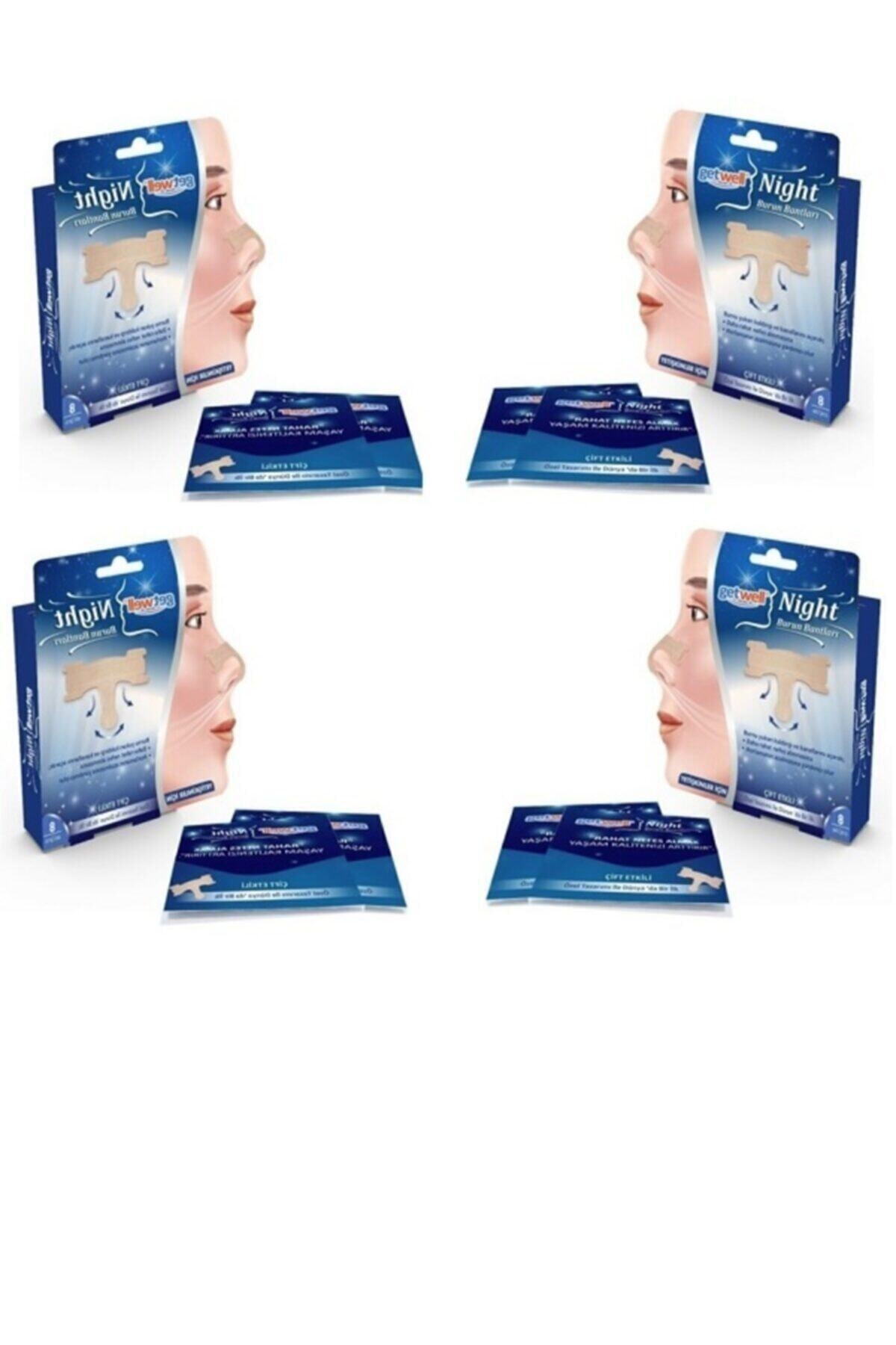 Getwell Horlama Önleyici Burun Bandı Nefes Açıcı Horlamaya Karşı Bant 8'li X4