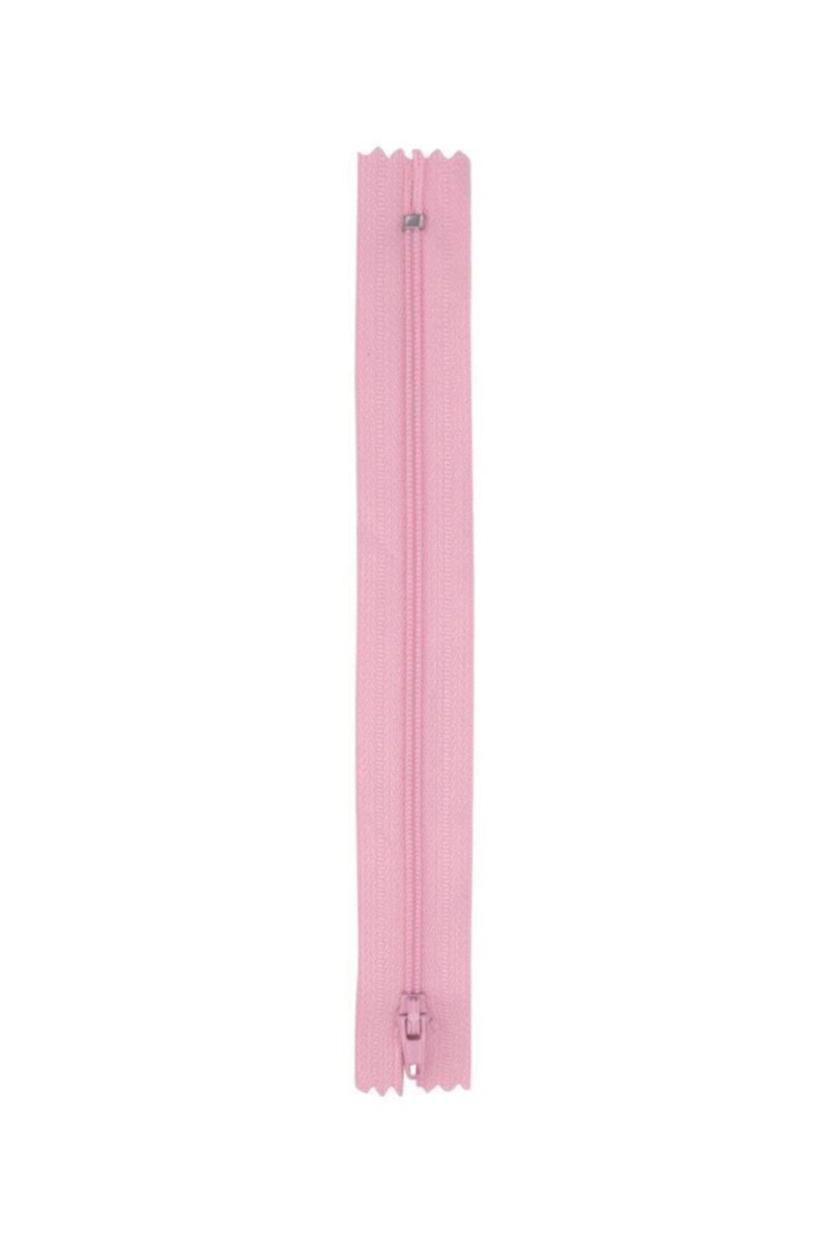 Simisso Etek Fermuarı 20 Cm Pembe