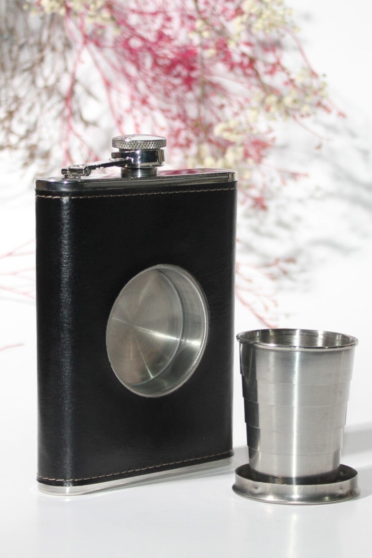 hediye sandalı Paslanmaz Çelik Viski Matara 8 Oz ( 236 Ml )