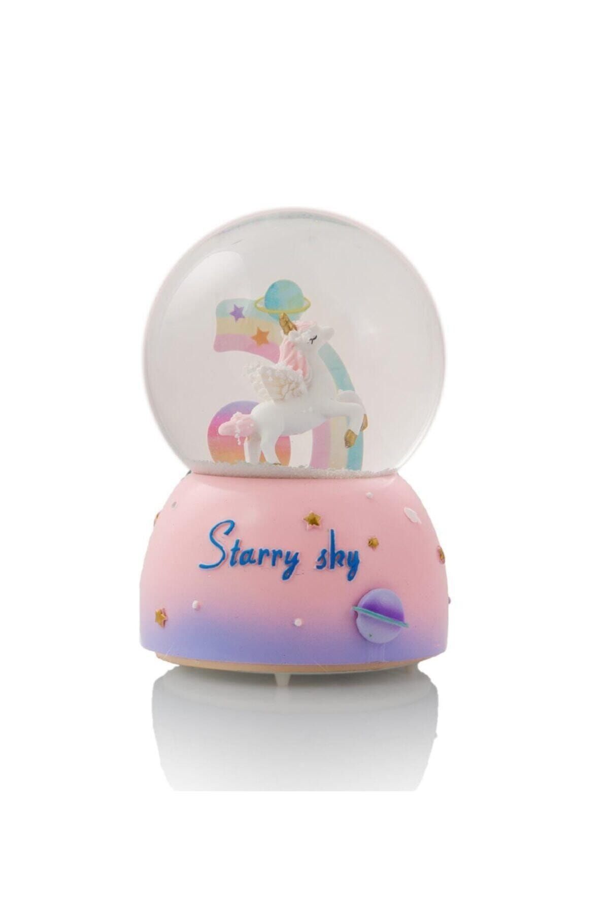 CDY Starry Sky Unicorn Mor Kar Küresi