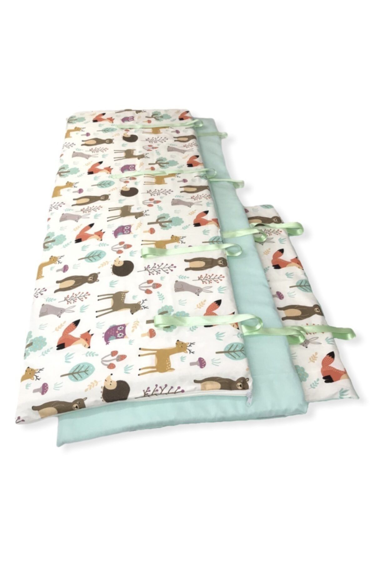 Bebek Özel 60x120 Beşik Için Bebek Çocuk Kenar Koruma (3 PARÇA) Bariyer Doğa