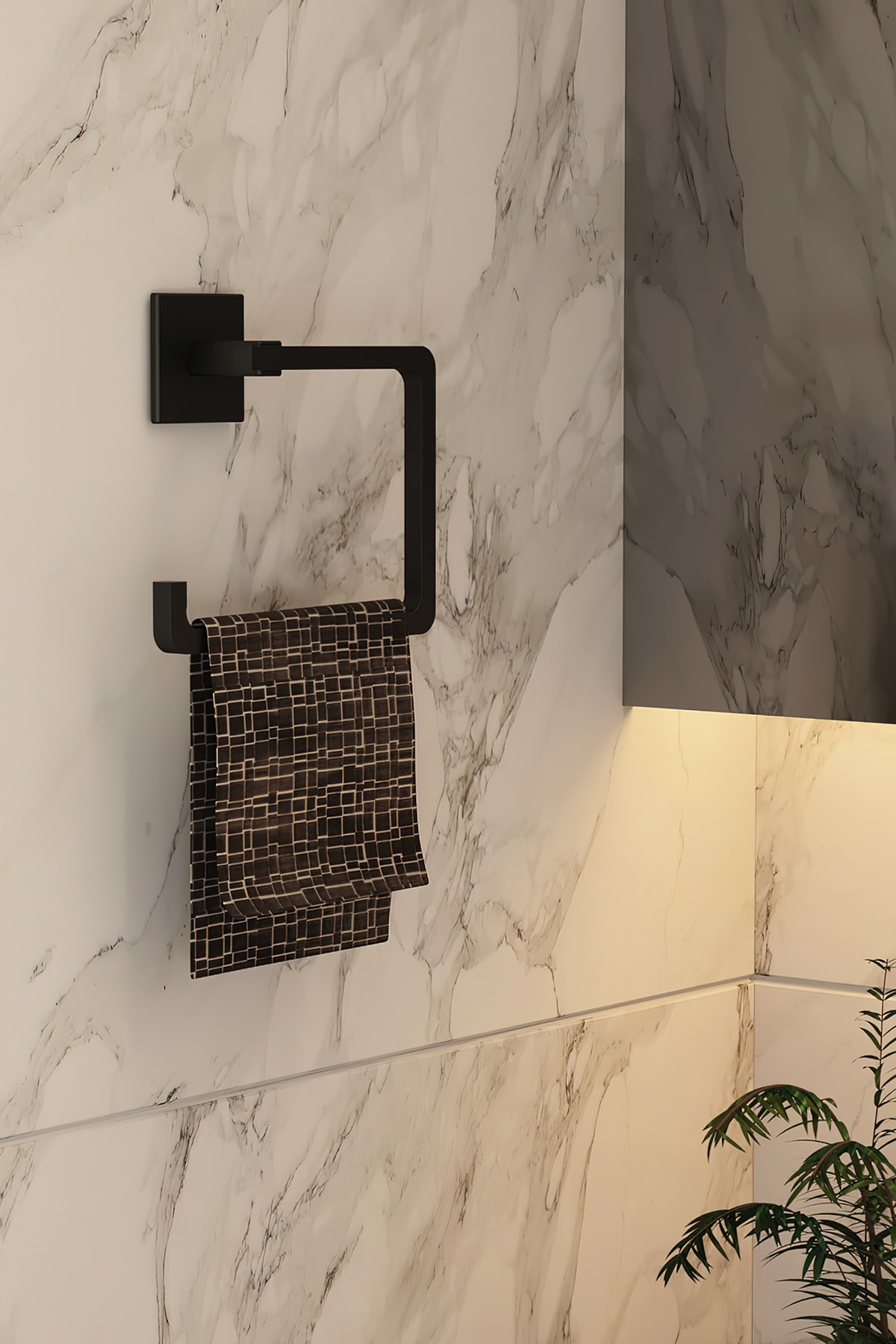 Milenay Cosmic Dark Siyah Havluluk