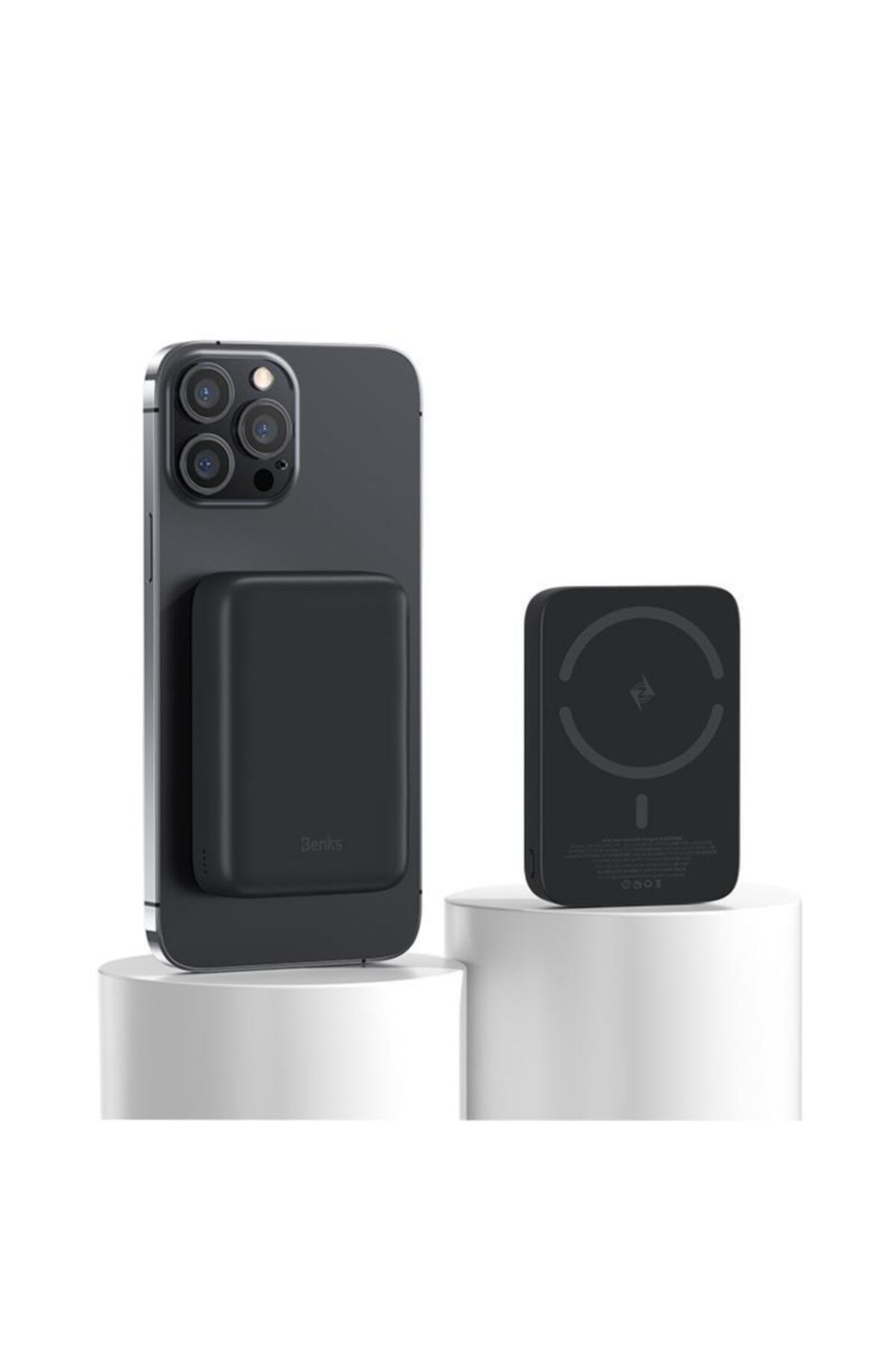 AktarMobile 10000 Mah 15w Magsafe Kablosuz Powerbank Pd+usb Hızlı Şarj Cihazı Mıknatıslı Wireless