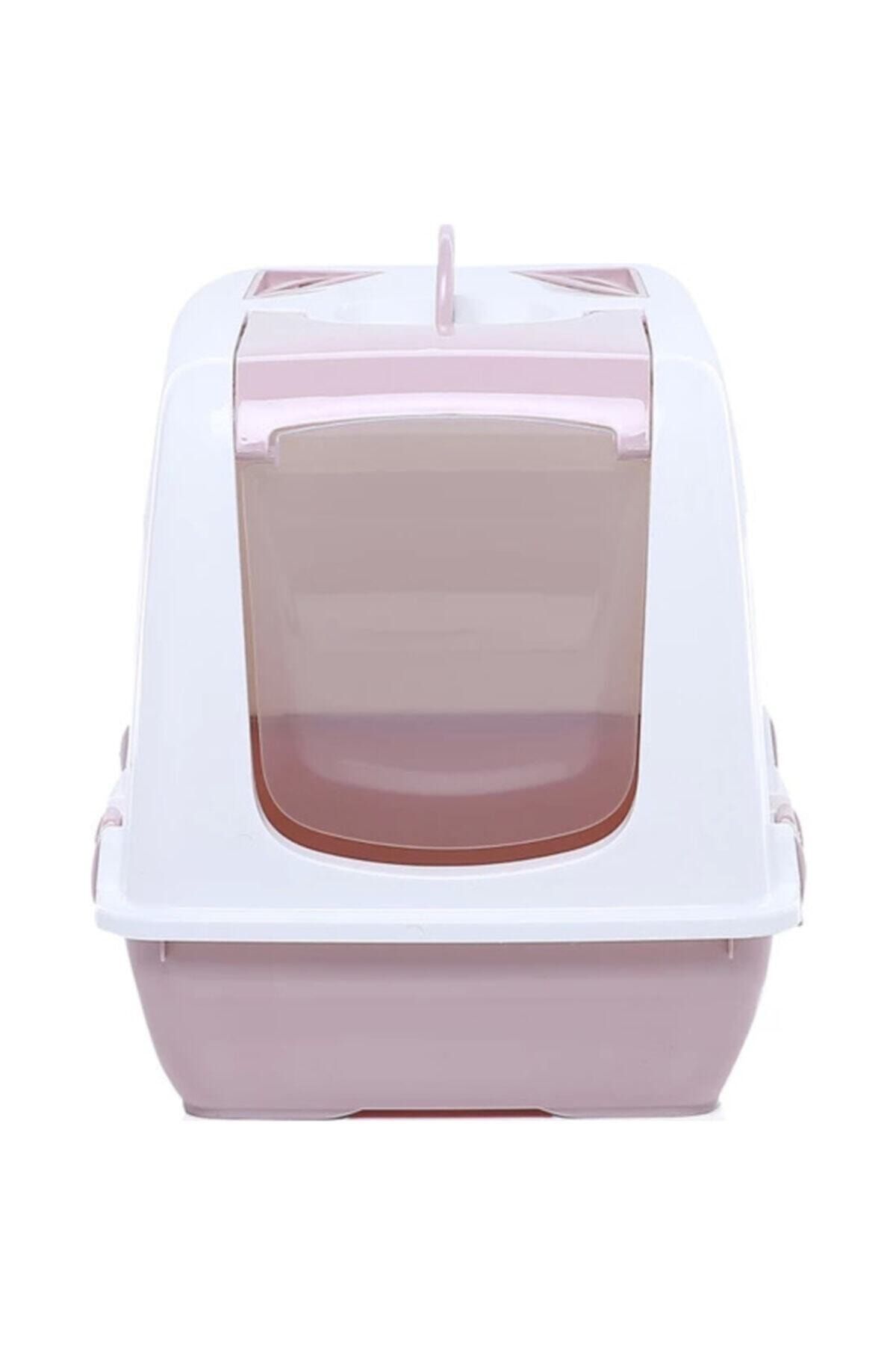 GND Kapalı Kedi Tuvaleti - 50*45*40 Pembe