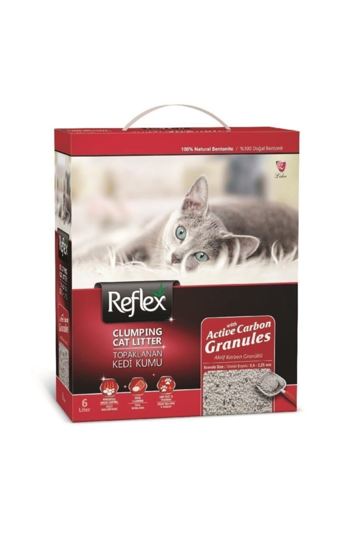 UCDKSHOP Reflex Granül Aktif Karbonlu Topaklanan Kedi Kumu 6 Lt