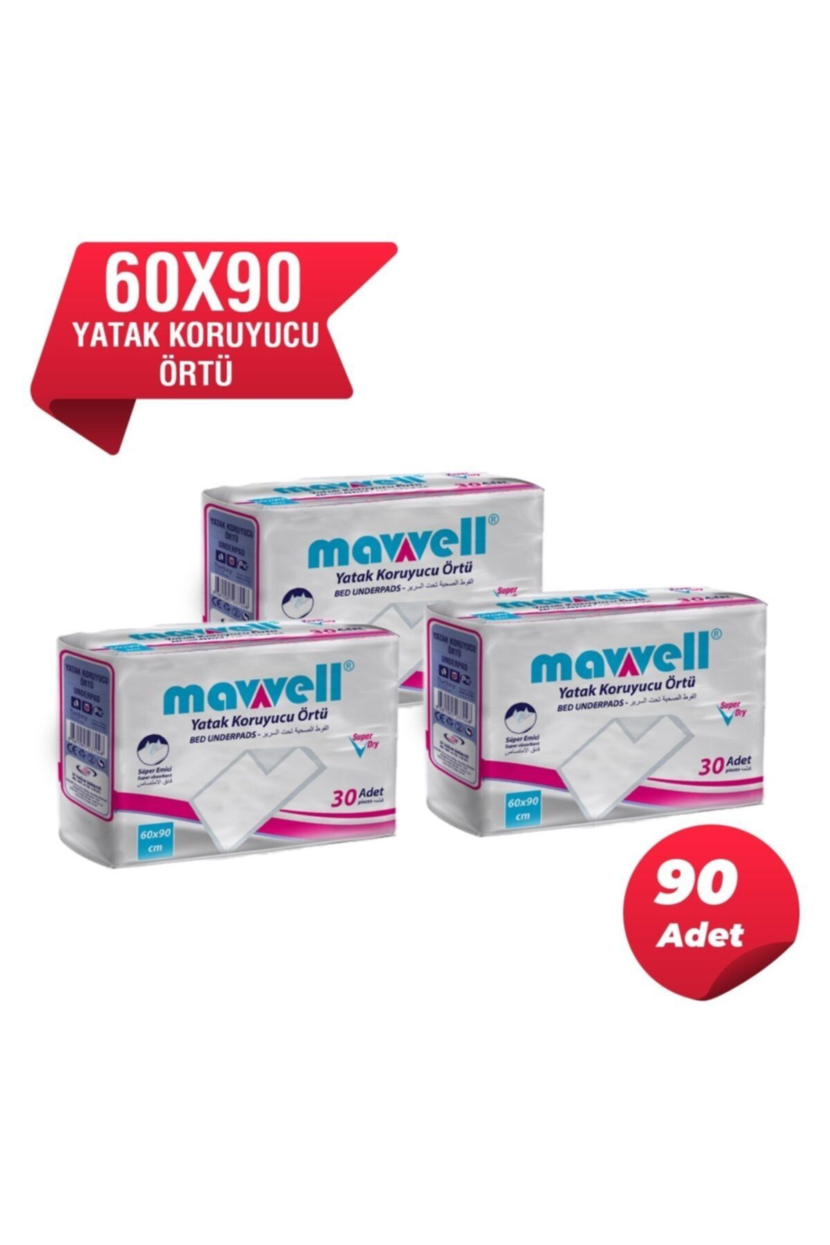 ONLYONE Kedi Köpek Çiş Pedi 30lu X3 Mavvell