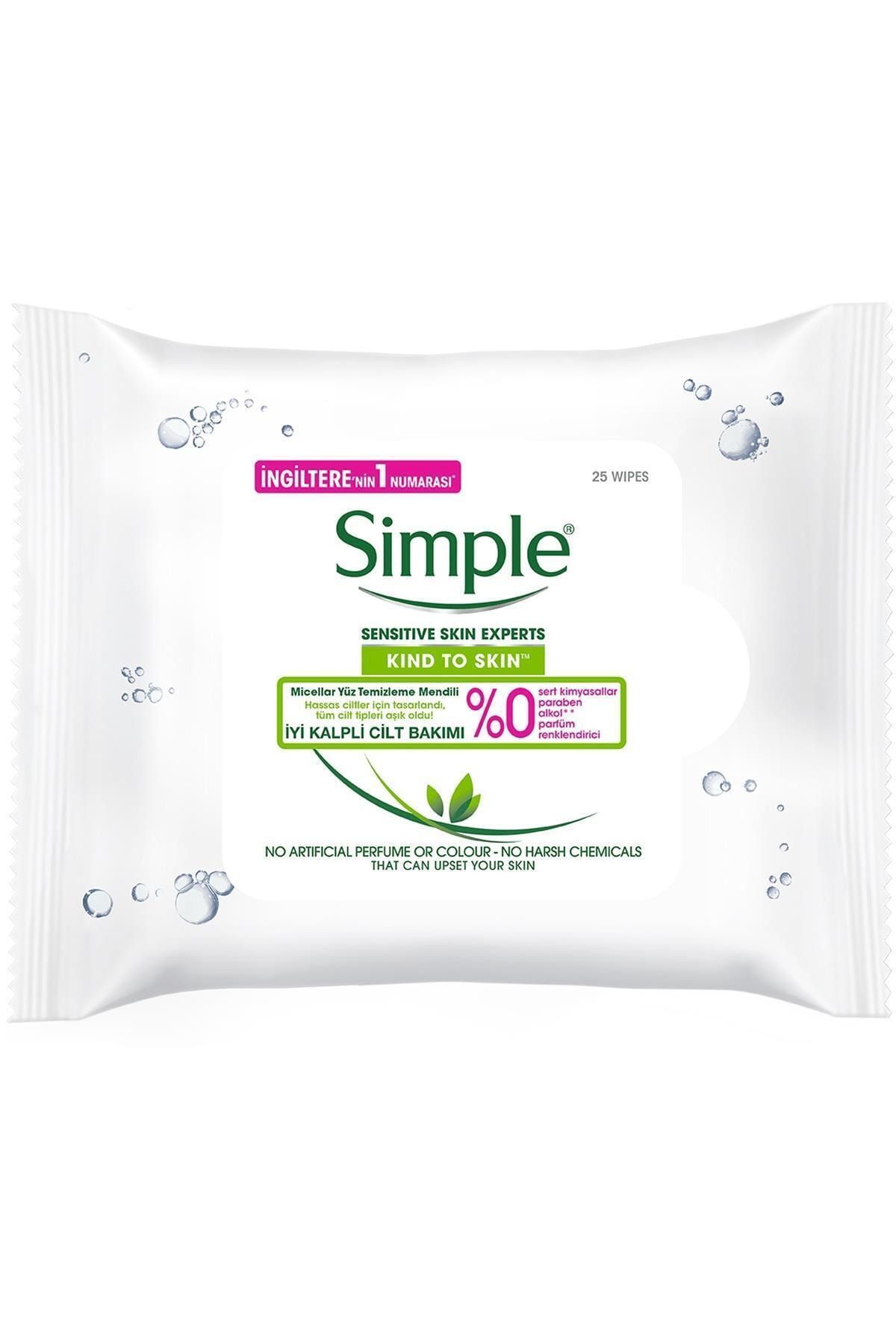 Simple Marka: Micellar Yüz Temizleme Mendili 25 Adet Kategori: Makyaj Temizleyici
