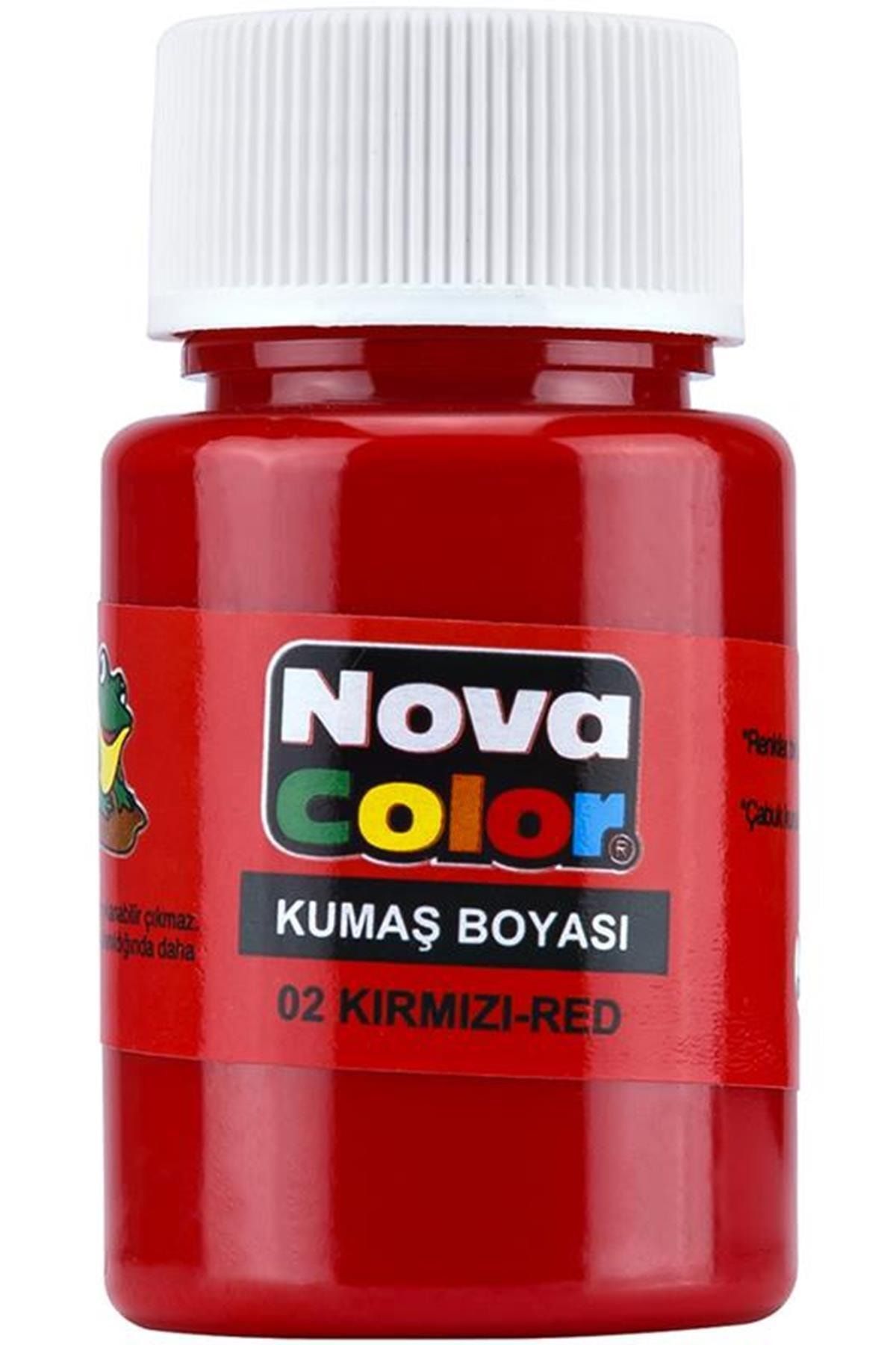 Nova Color Kumaş Boyası Kırmızı 12 Li Kutu Nc-160