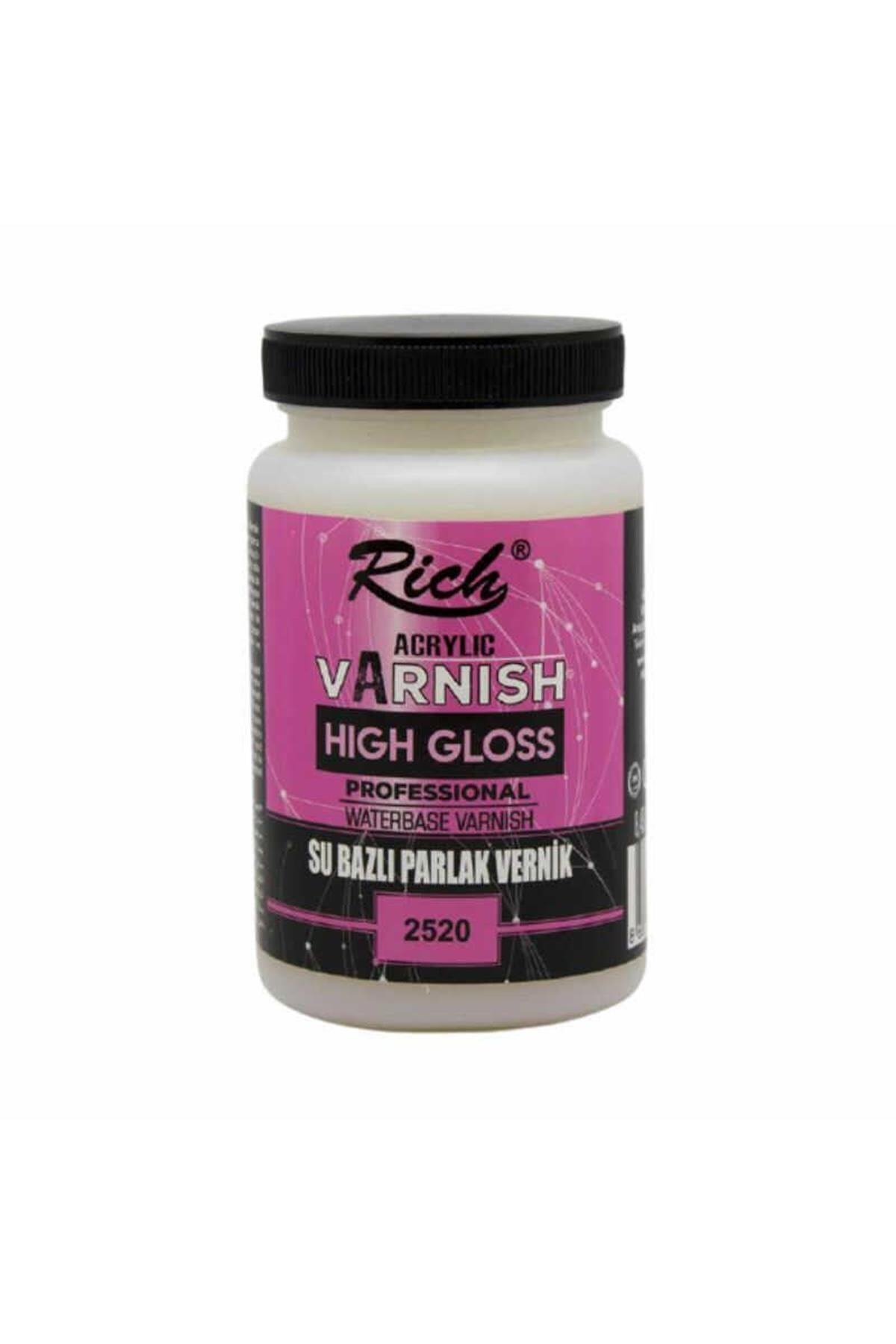Rich Hıgh Gloss Su Bazlı Vernik Parlak 2520 250 cc