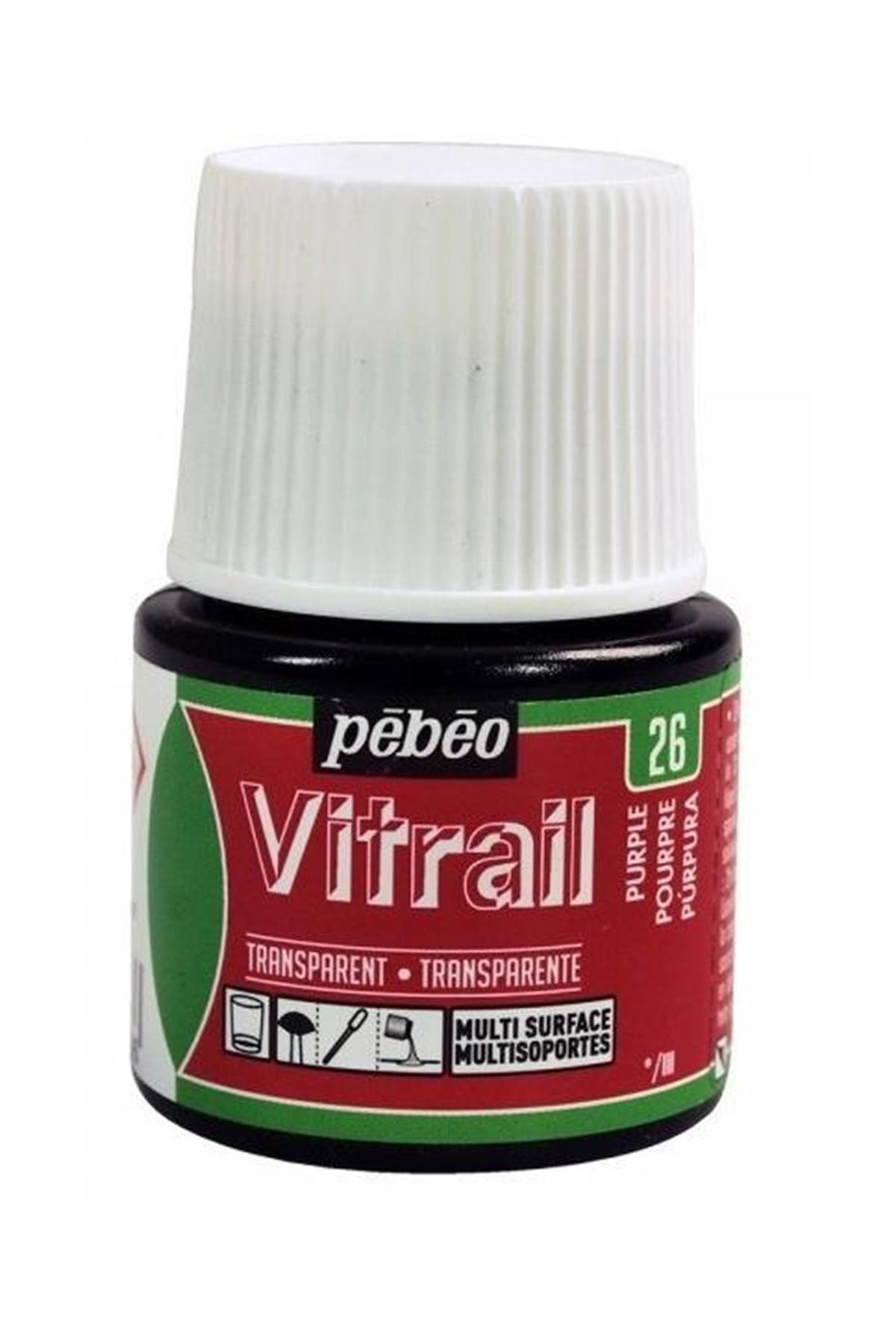 Pebeo 050/26 Cam Boyası Vitrail 45 Ml.şişe