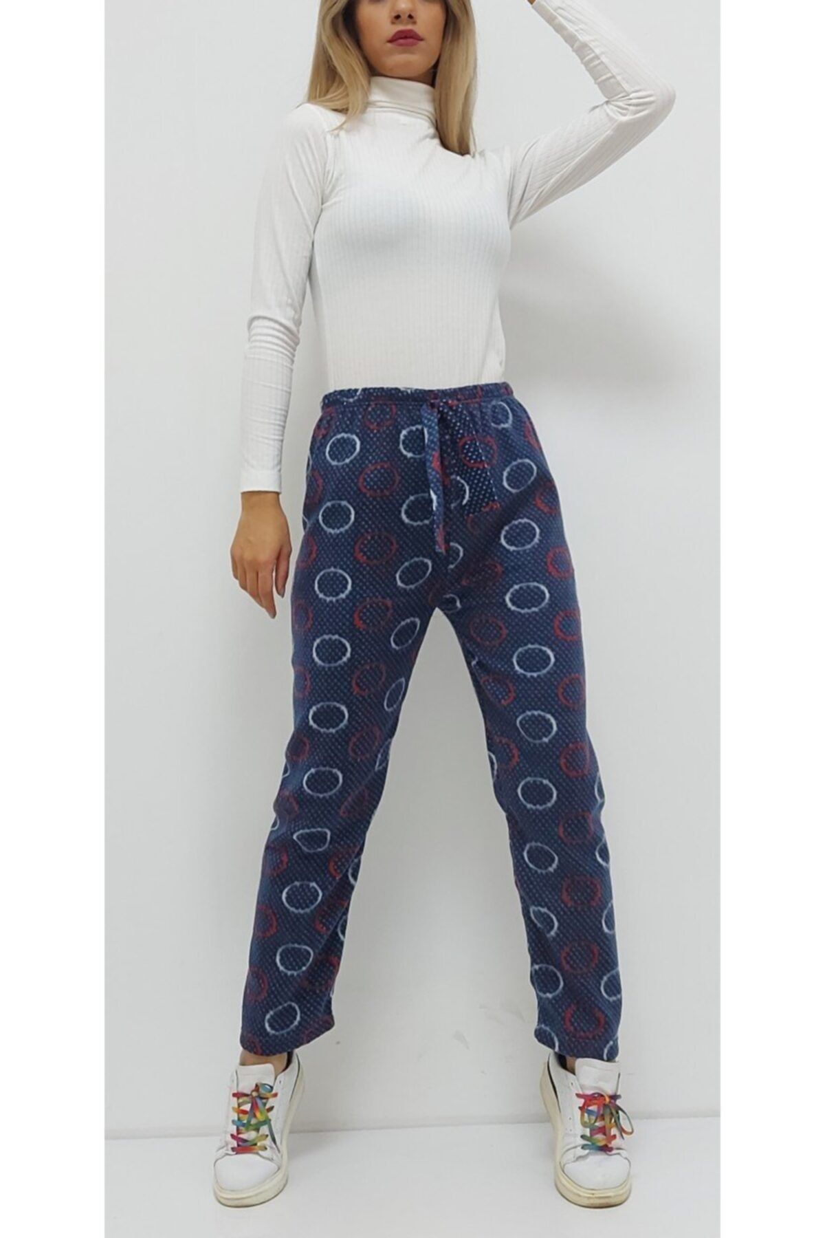 tradeikons Desenli Pijama Altı Lacivert