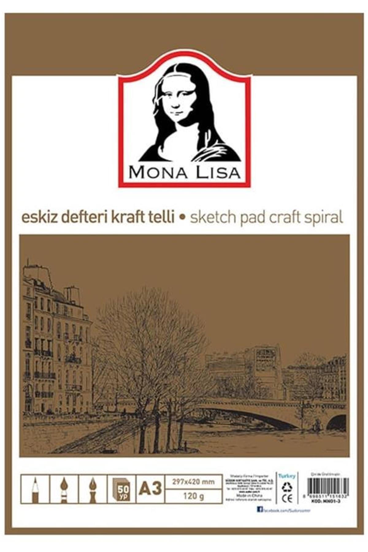 Südor Mona Lisa Eskiz Defteri A3 120gr Kraft Telli Mn01-3 Kategori: Fotokopi Ve Baskı Kağıt