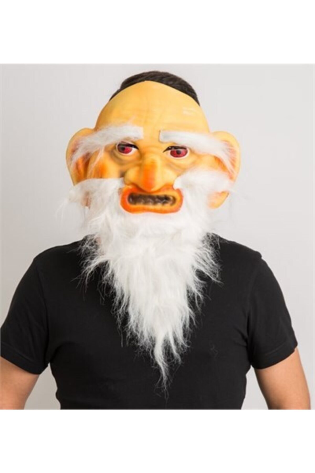 Samur Uzun Ak Sakallı Gulyabani Halloween Maskesi Küçük Boy