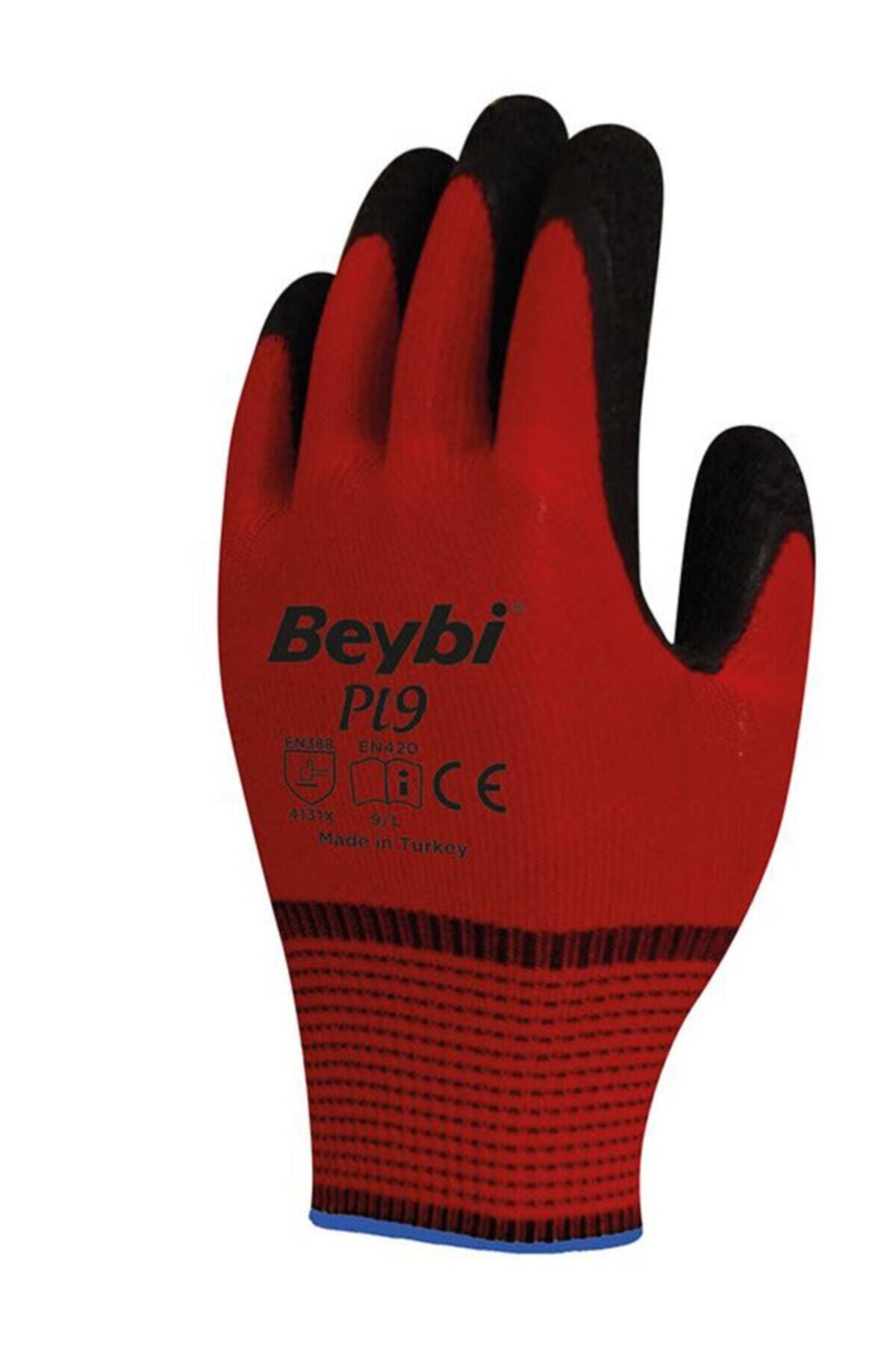 Beybi Pl9 Eldiven Kırmızı No:10 (5 ÇİFT)