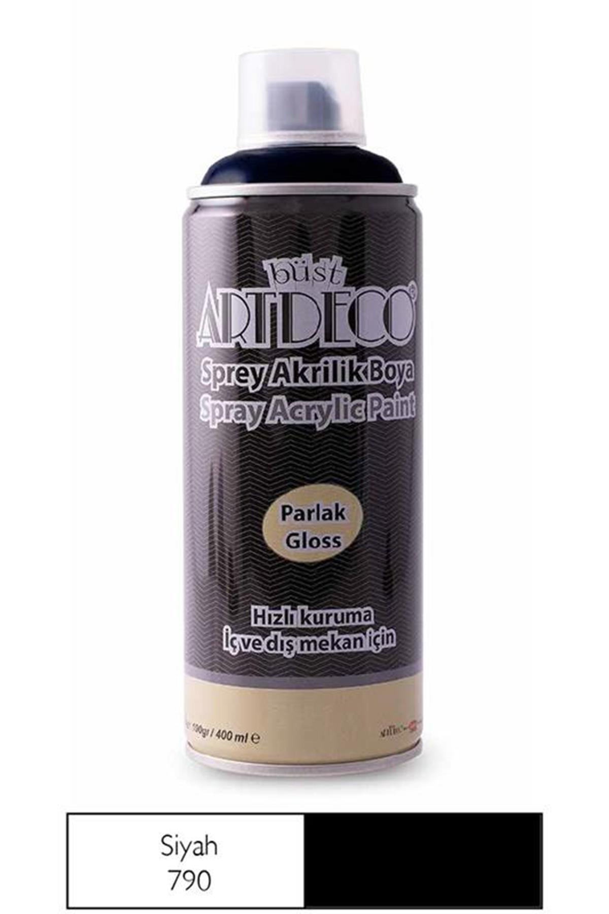 FanartArtdeco Artdeco Sprey Akrilik Boya 400 Ml Siyah 790