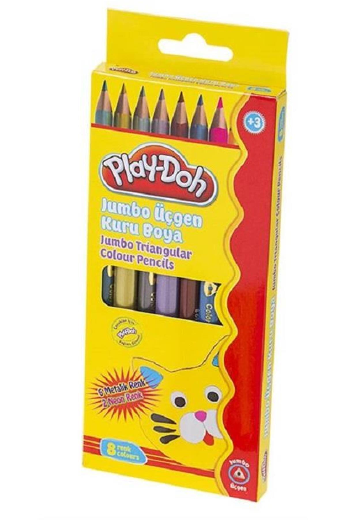 Play Doh 6 Renk Jumbo Kuru Boya Kalemi
