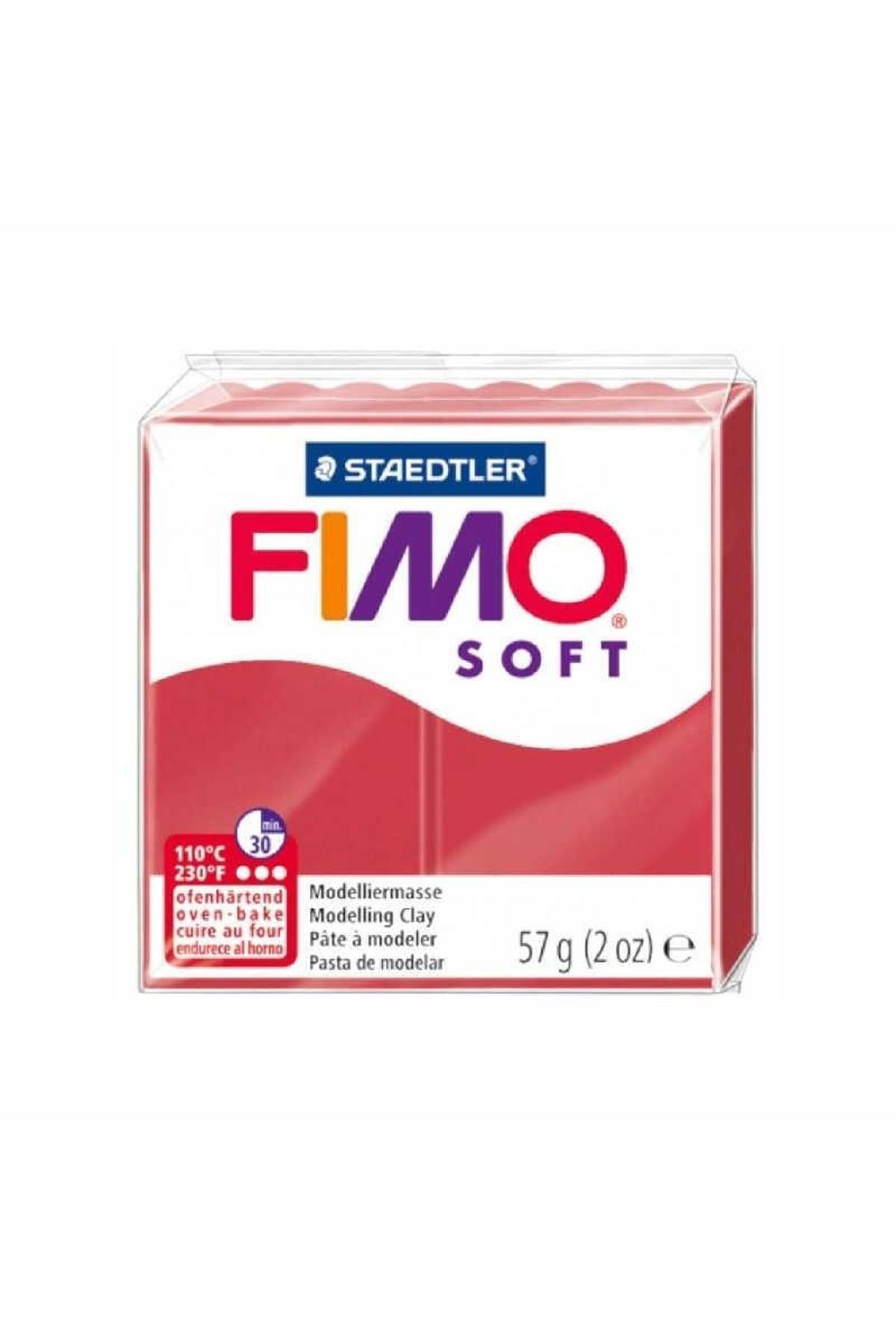 Staedtler Fimo Soft Polimer Kil 57gr  Vişne Kırmızısı