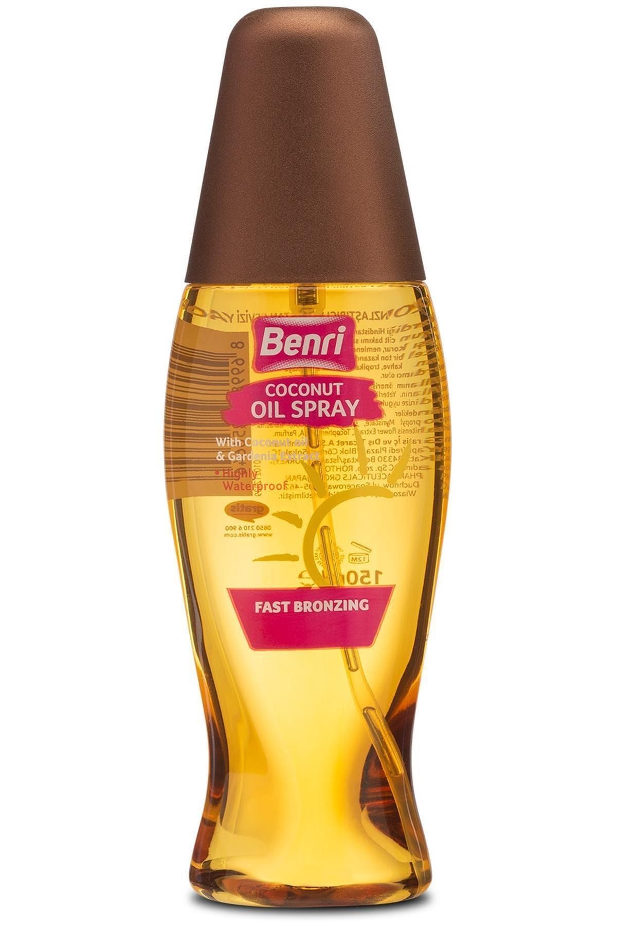 Benri Marka: Bronzlaştırıcı Hindistan Cevizi Yağı 150 Ml Kategori: Vücut Güneş Kremi