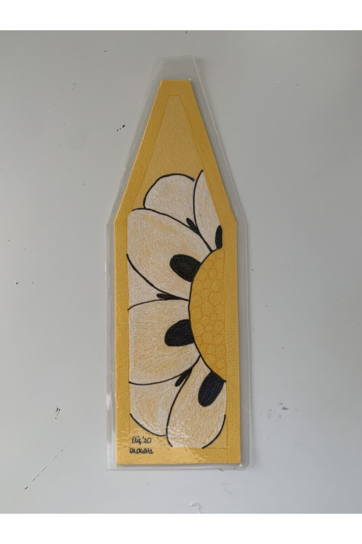 kemahlı design Papatya El Çizimi Kitap Ayraç