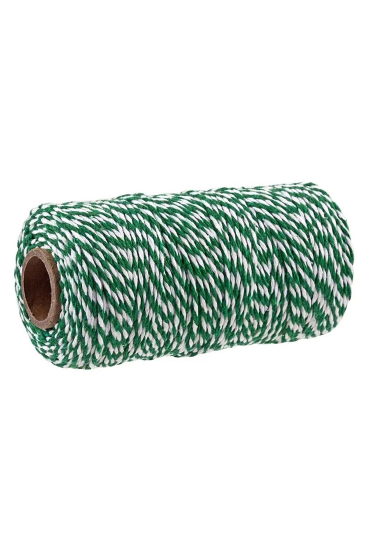 E Elmas Iki Renkli Paket Ipi Yeşil (2-3mm-200gr-200 M)