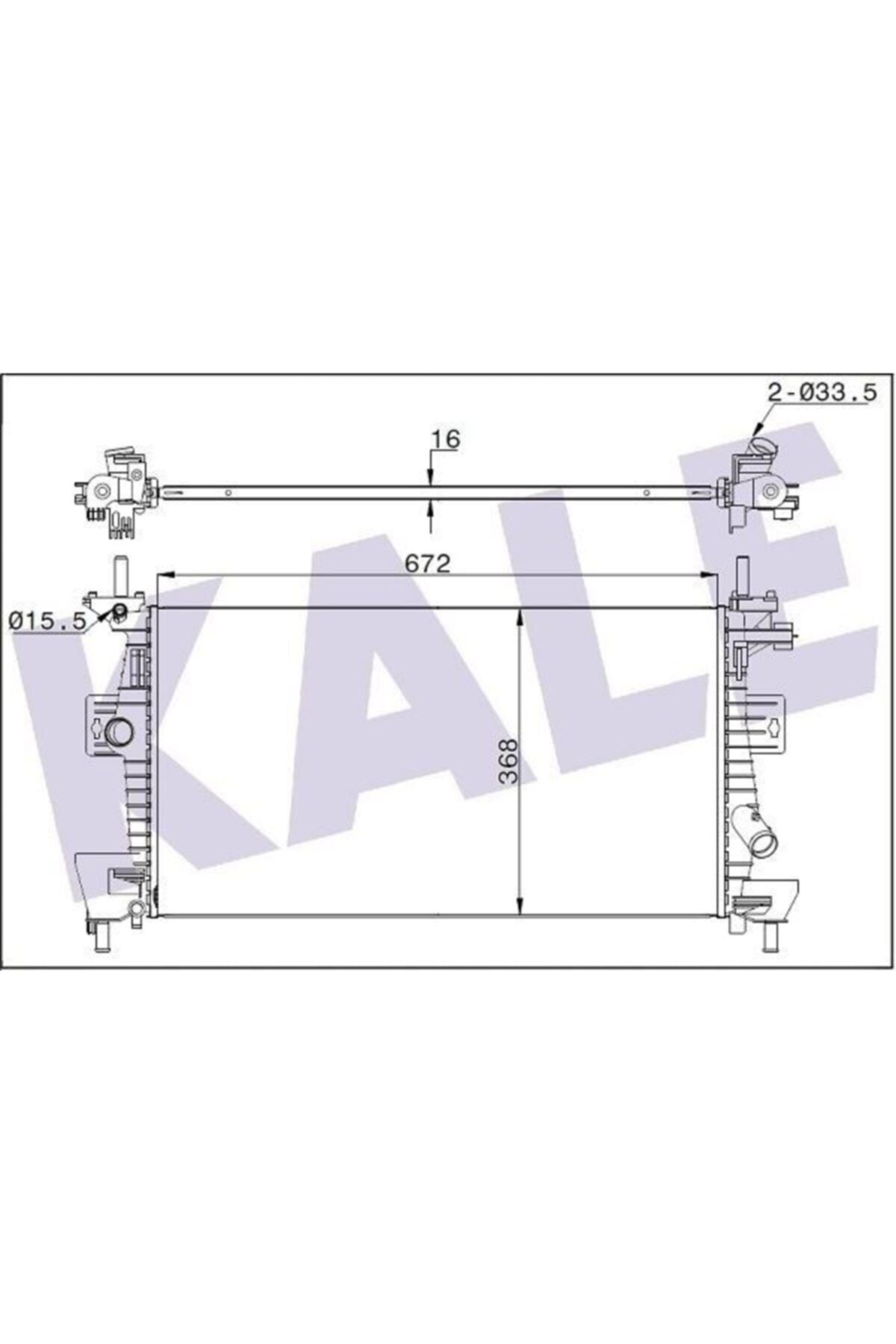 ÖZGÜÇYEDEK Motor Su Radyatoru Focus Iıı C Max 11 / 1,6tı Vct / 1,6 Zetec Efı Klımasız (al