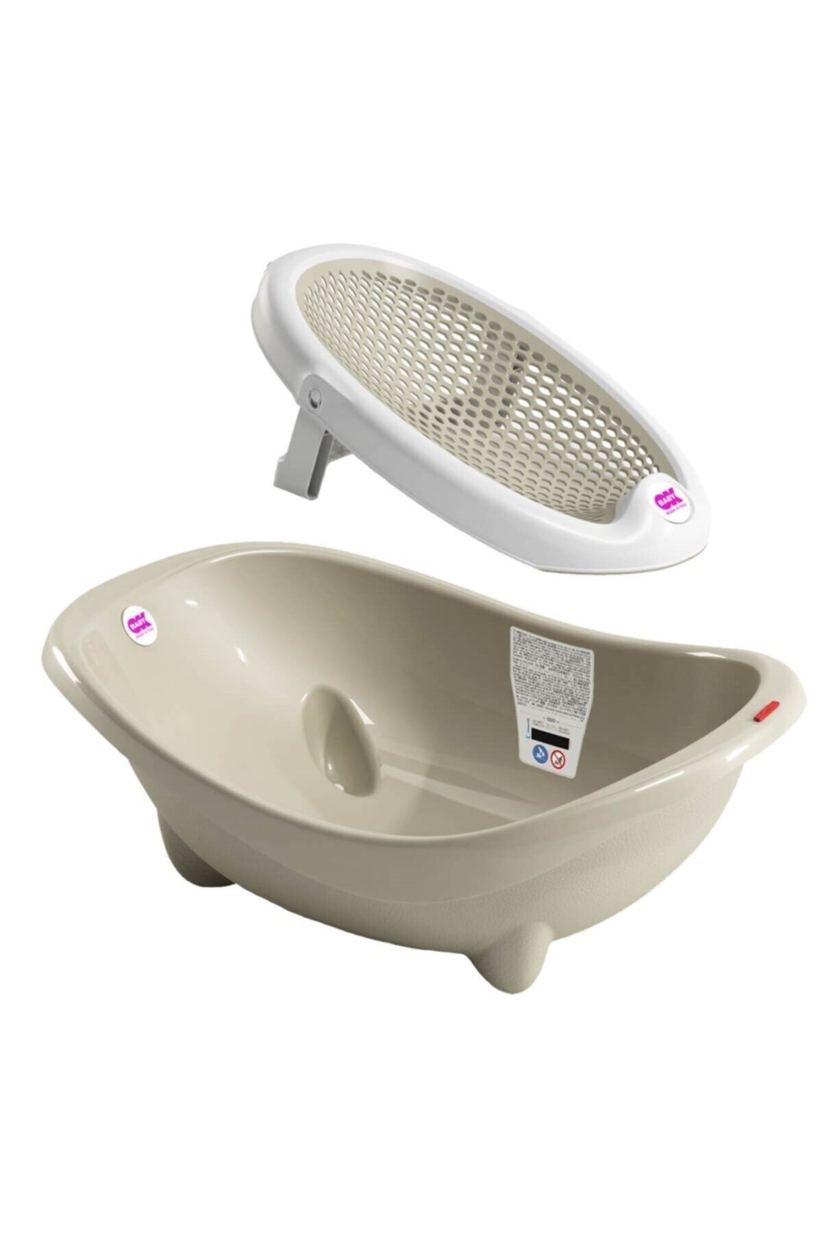 lissehome Okbaby Laguna Banyo Küveti & Jelly Küvet Aparatı / Gri