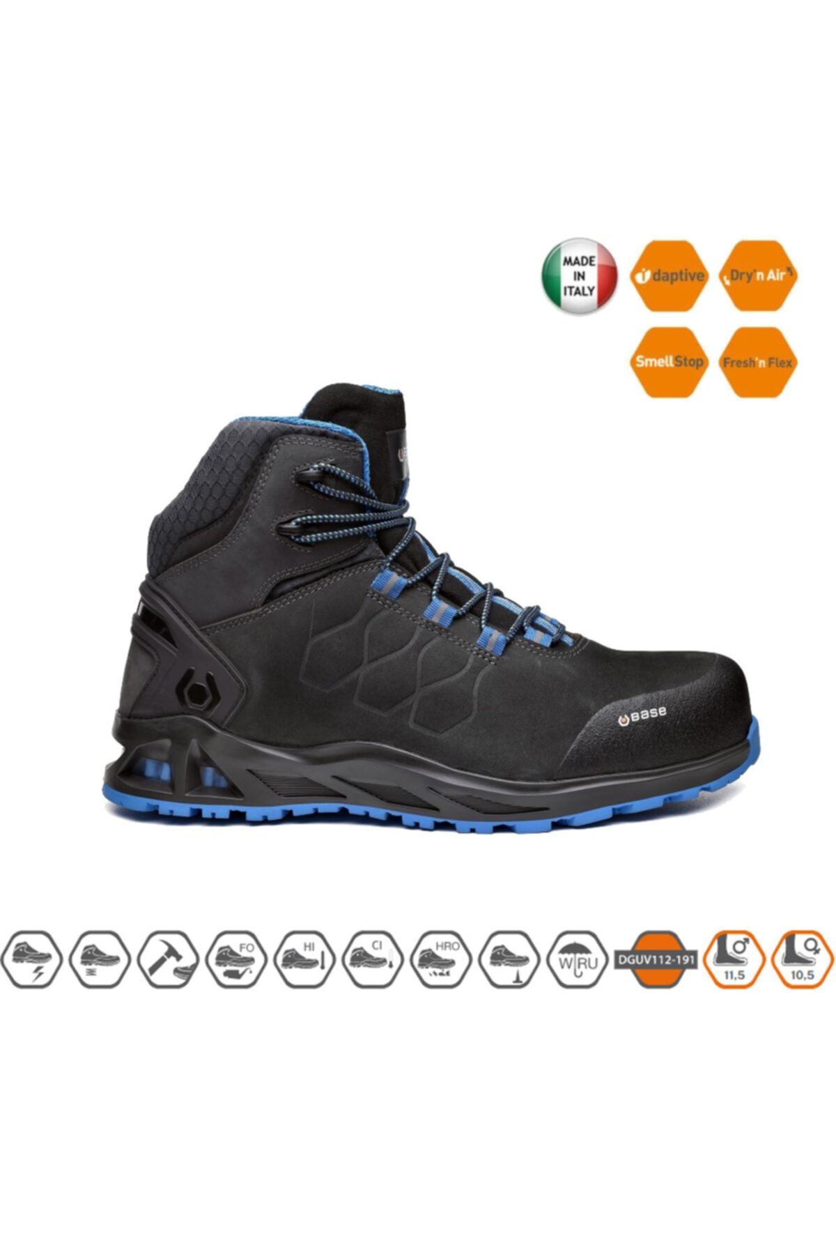 BASE Italyan Iş Güvenlik Ayakkabısı B1001b K-road Top S3 Hro Cı Hı Src
