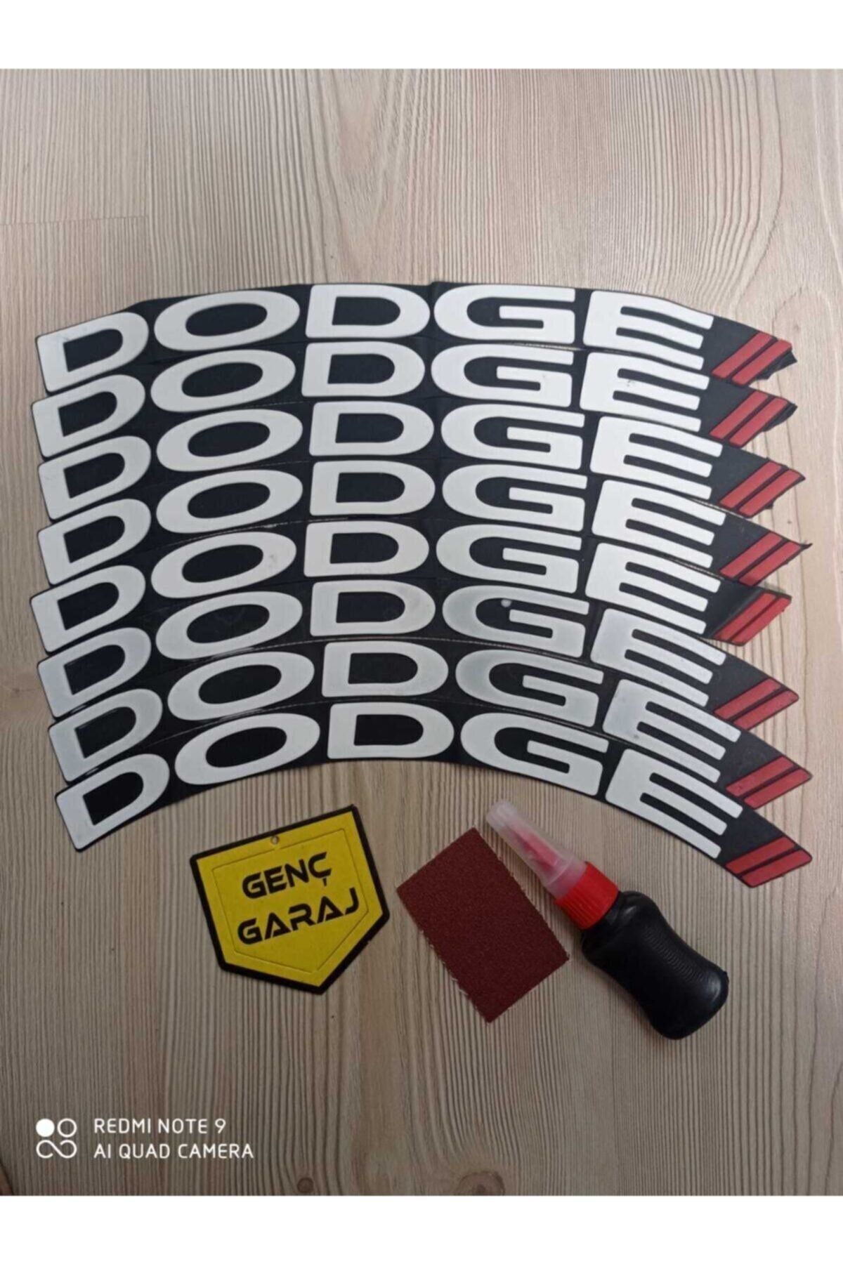 doğanbay grup Her Araca Uyumlu Dodge 8'li Lastik Yazısı+yapıştırıcılı