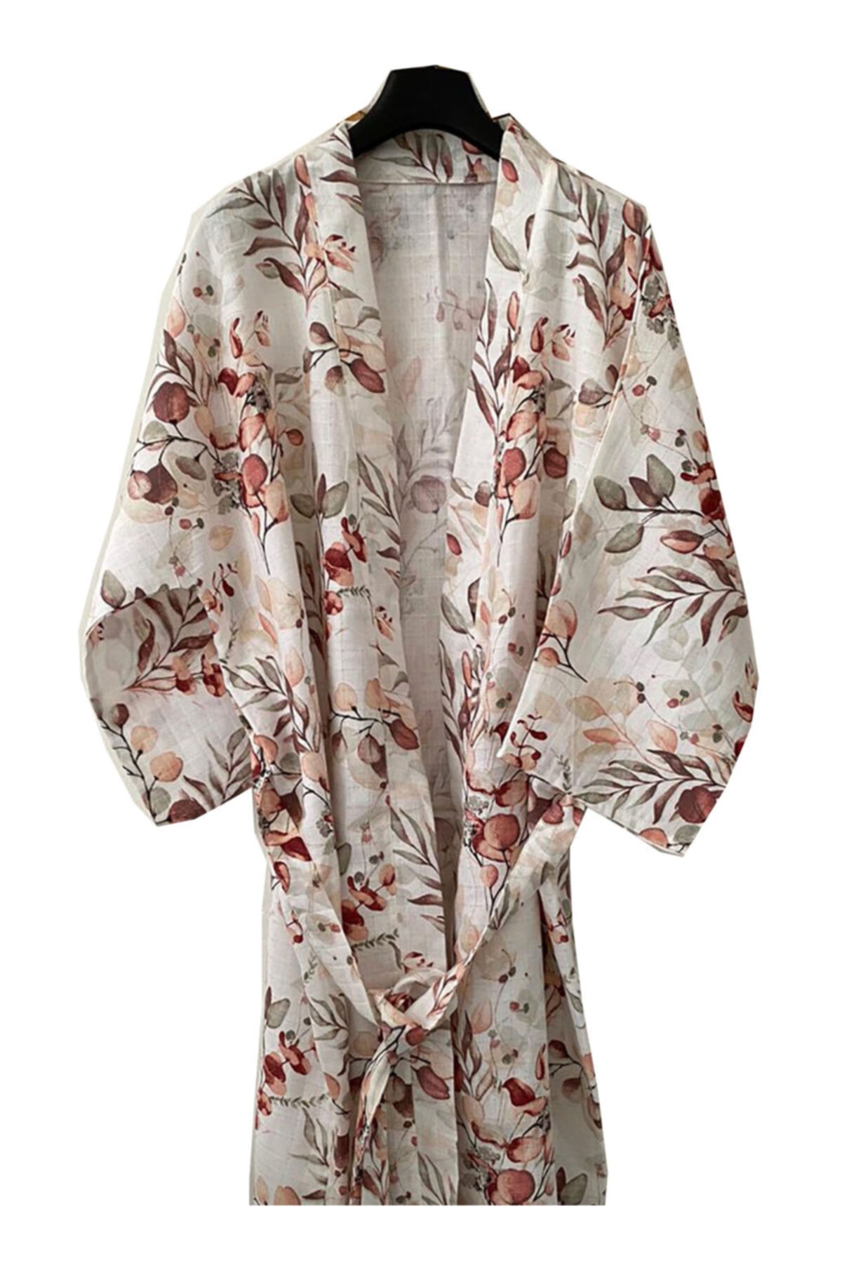 akaderyon Müslin Pamuklu Sabahlık M-l Beden