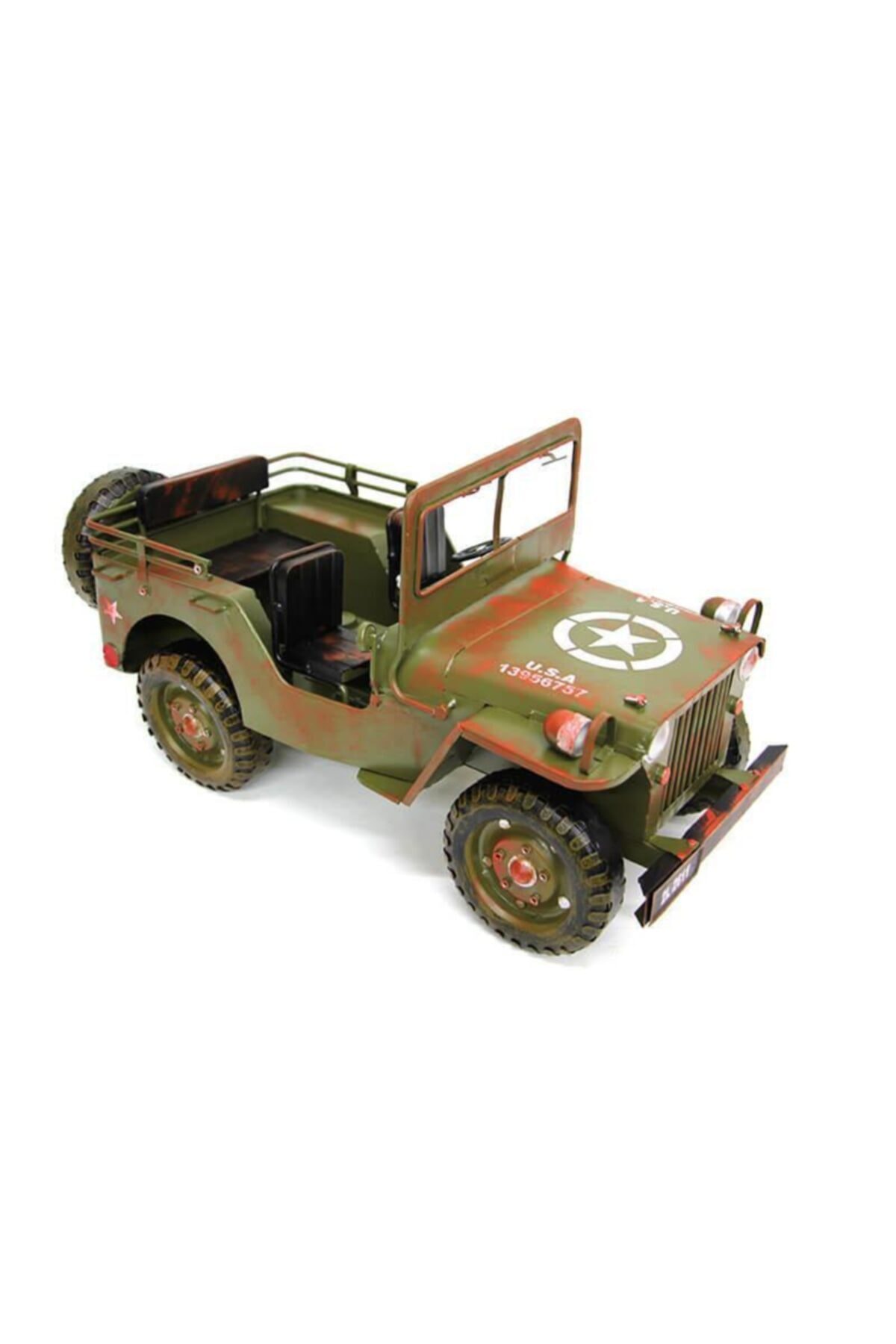 MODAKUBY Dekoratif Metal Jeep Biblo Ev Ofis Dekoratif Hediyelik