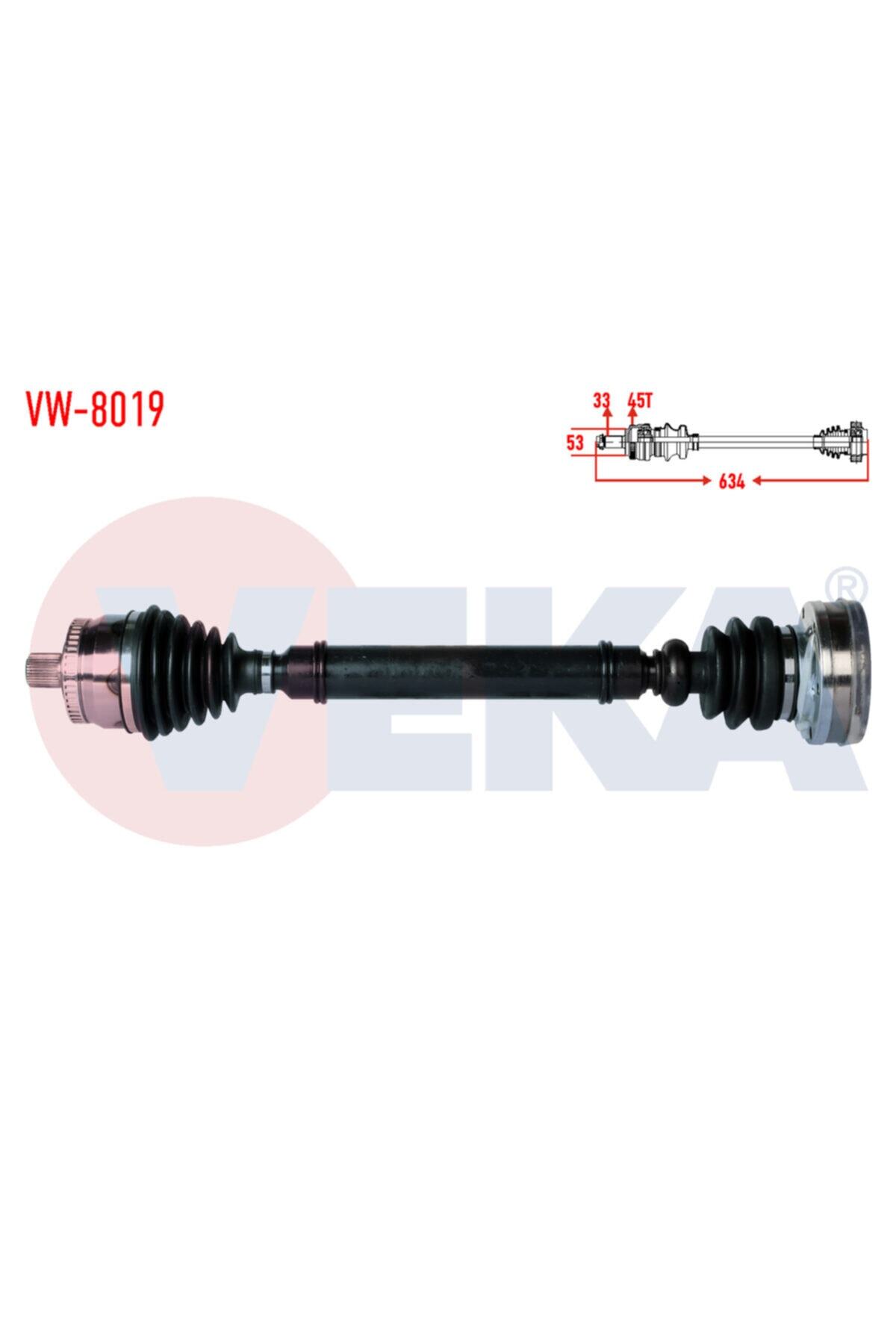 ÖZGÜÇYEDEK Komple Aks Sag On Volkswagen Passat (3b2) 1.8 T Abslı 45 Dıs Uzunluk 634mm 1996-