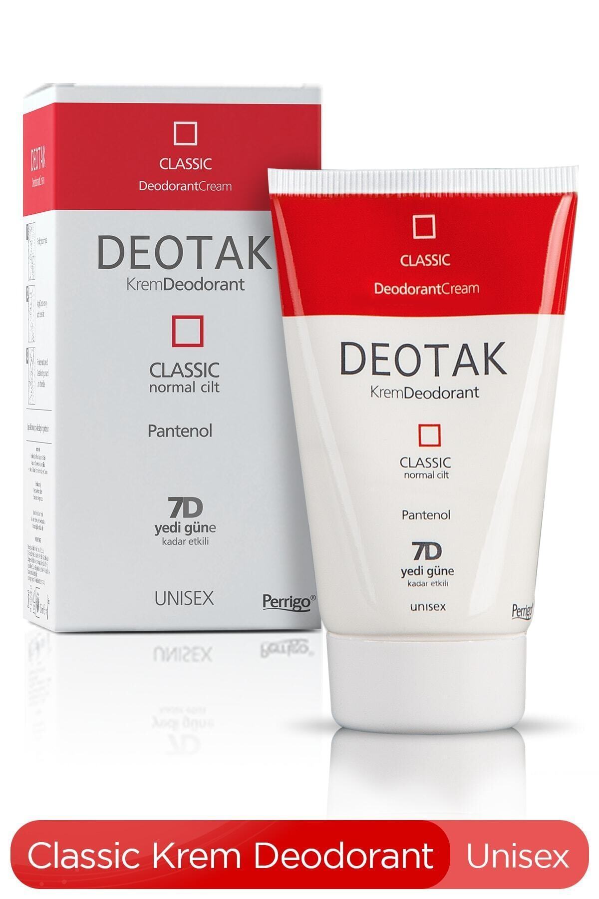 Deotak Normal Ciltler Için Klasik Krem Deodorant 35ml